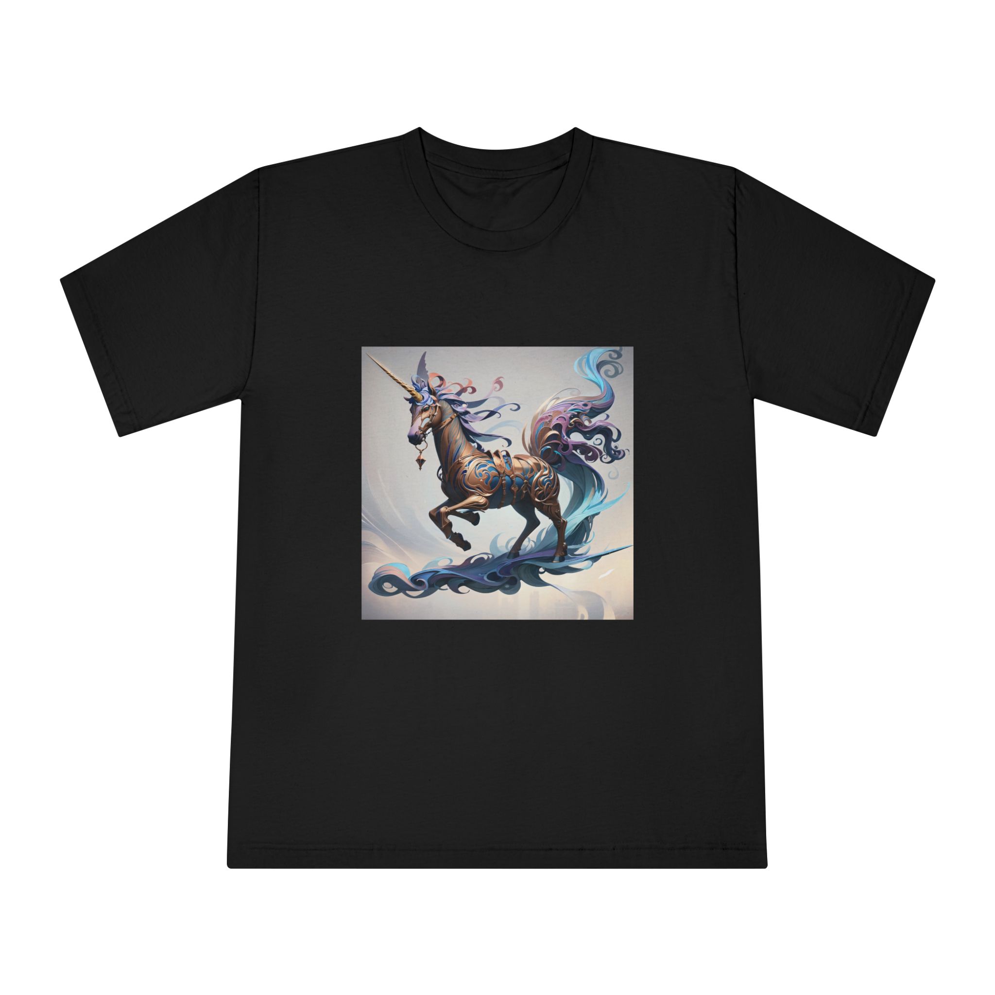 Painting Unicorn Unisex Classic Crewneck T Shirt - Image 5