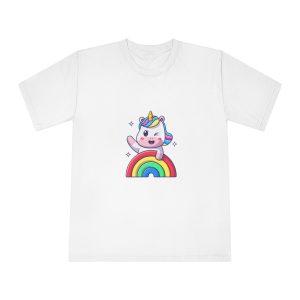 Cute Unicorn Rainbow Unisex Classic Crewneck T Shirt