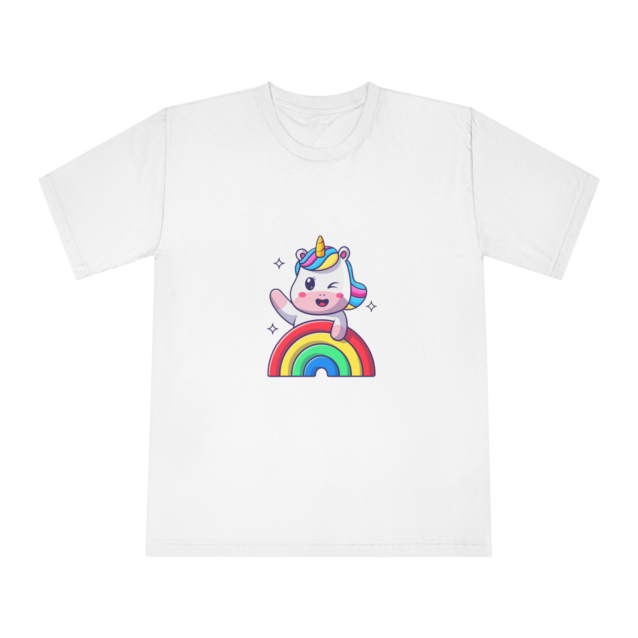 Cute Unicorn Rainbow Unisex Classic Crewneck T Shirt