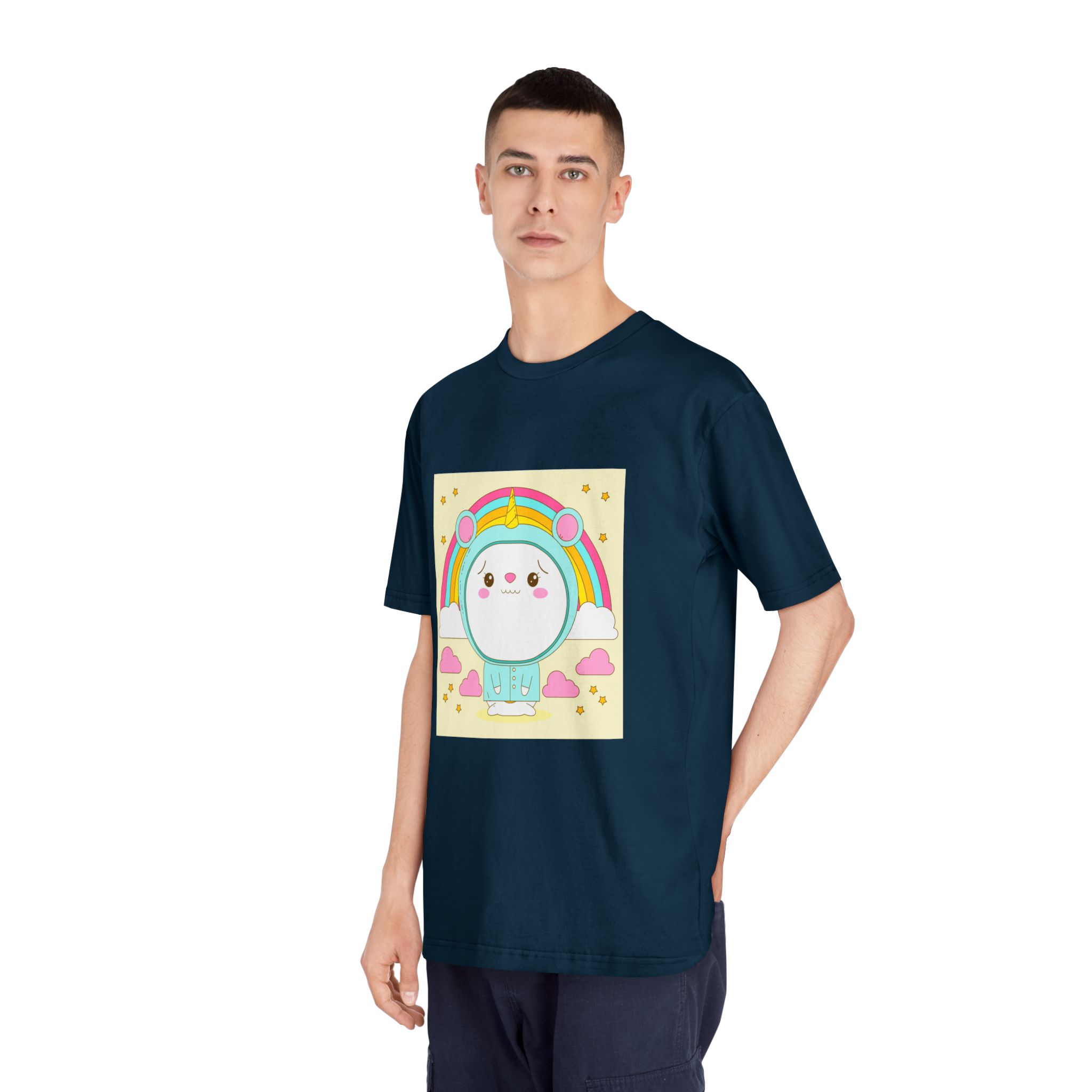 Hand Drawn Kawaii Animal Unisex Classic Crewneck T Shirt - Image 20