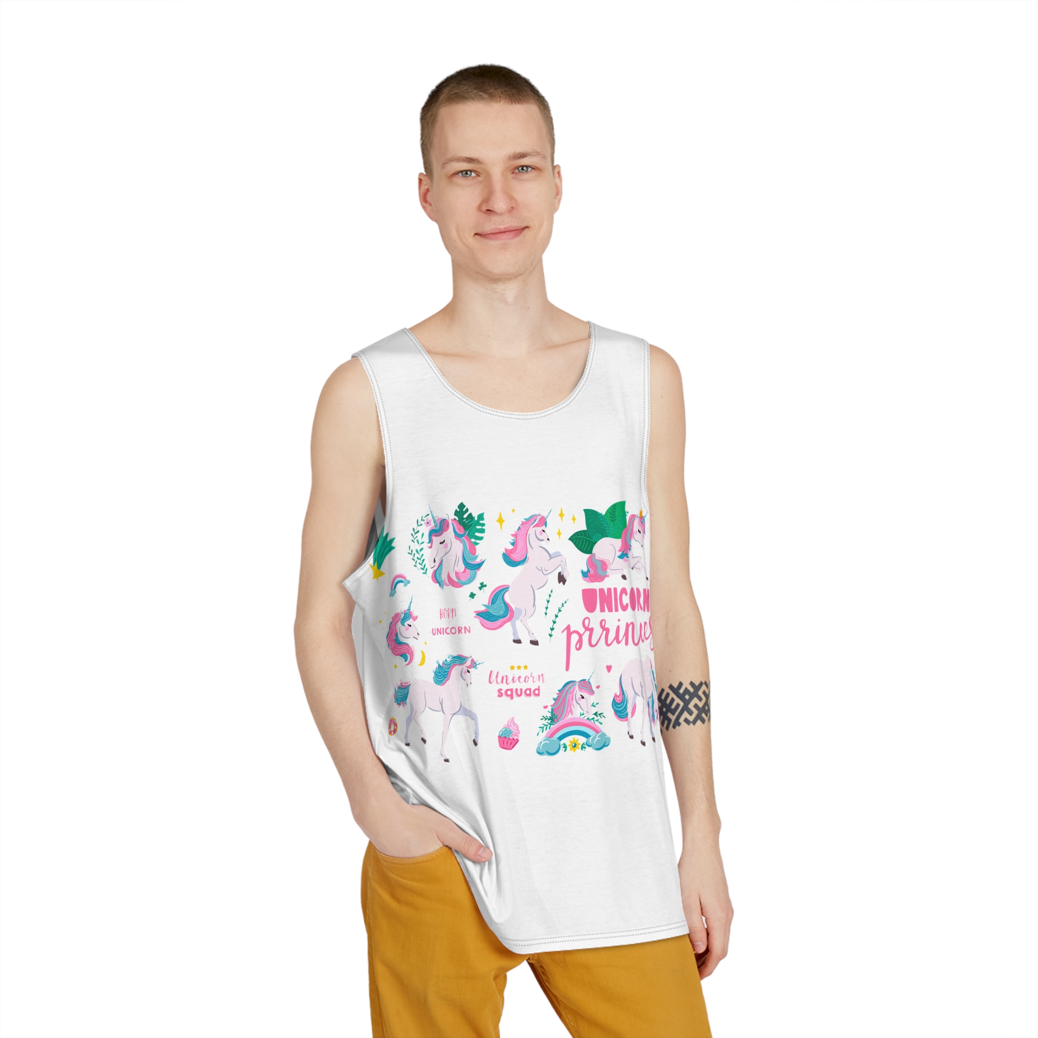 Unicorn Princess 184709 Mens Tank Aop - Image 3