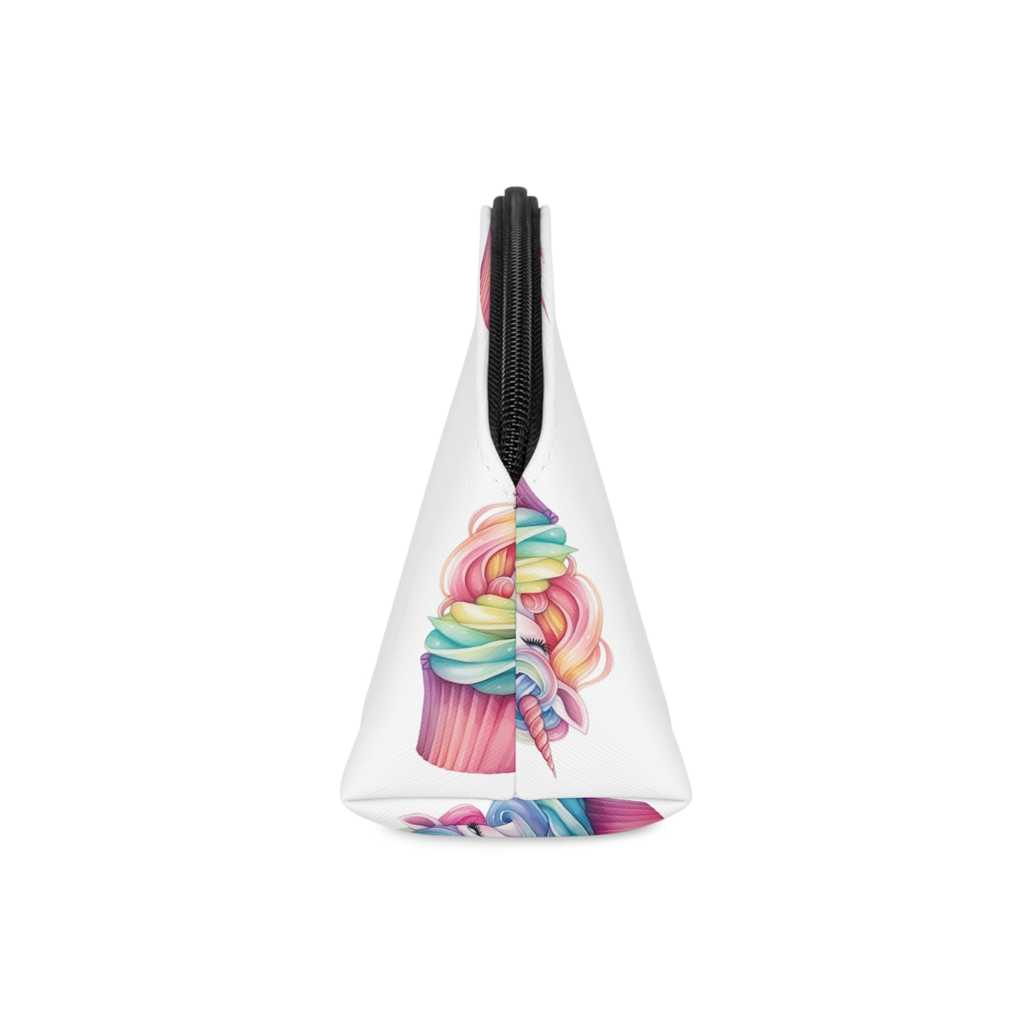 There Is Cupcake With Unicorn Face Top It Generative Ai Makeup Bag - Image 4