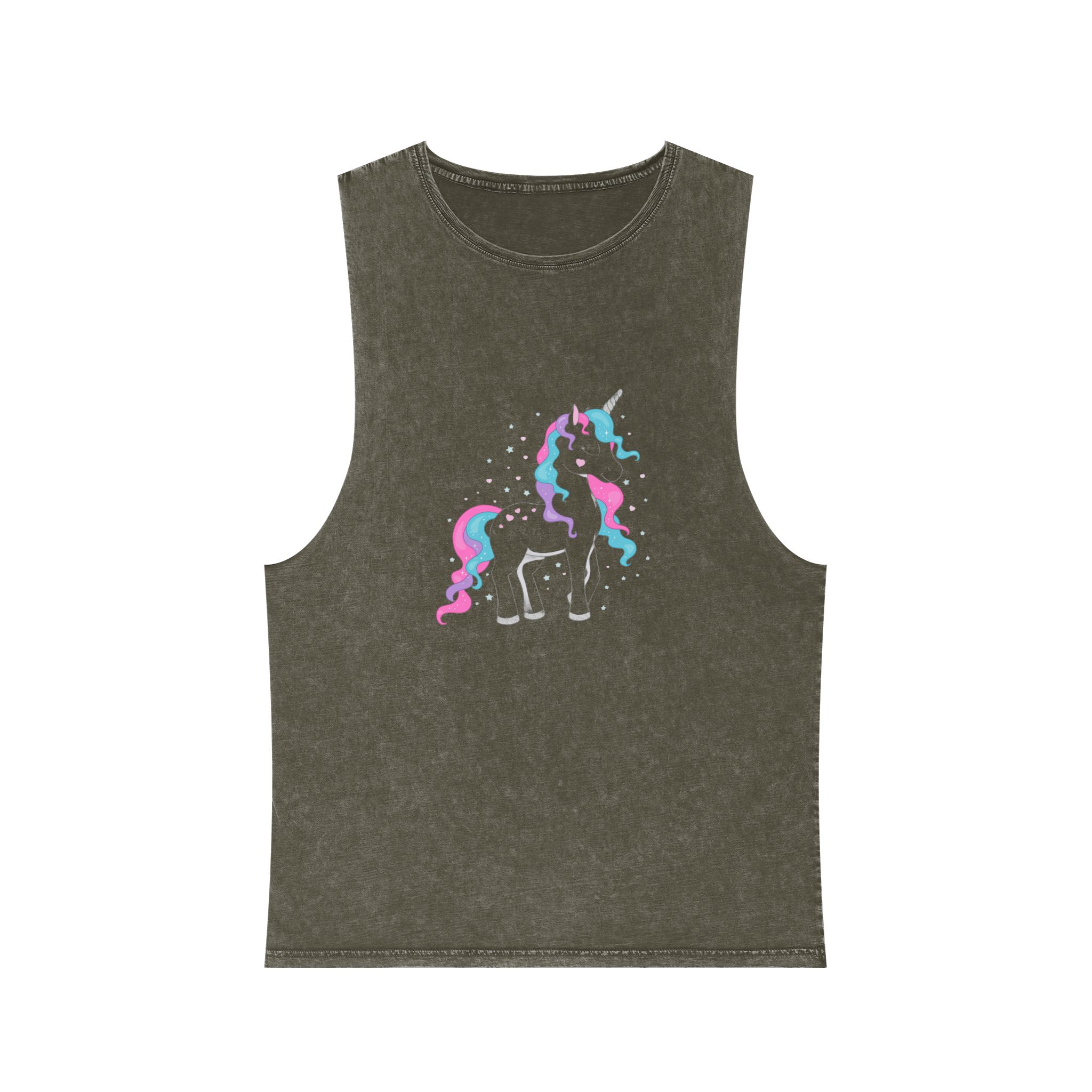 Unicorn V430 Unisex Stonewash Tank Top - Image 5