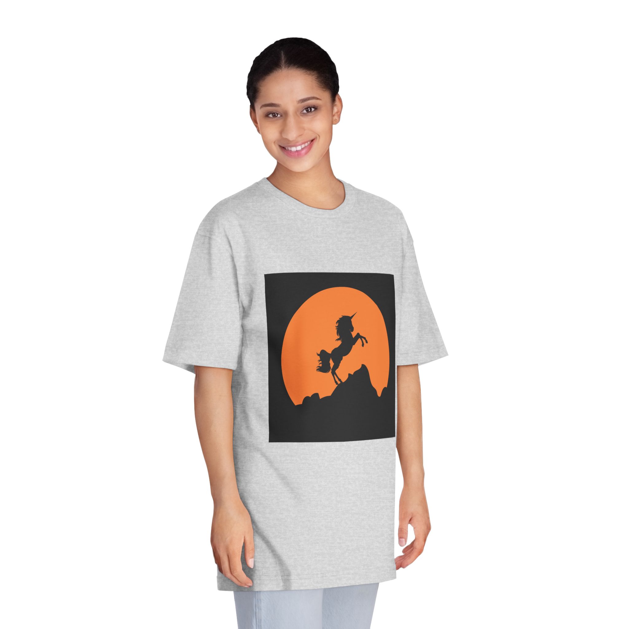 Unicorn Silhouette Unisex Classic Crewneck T Shirt - Image 15