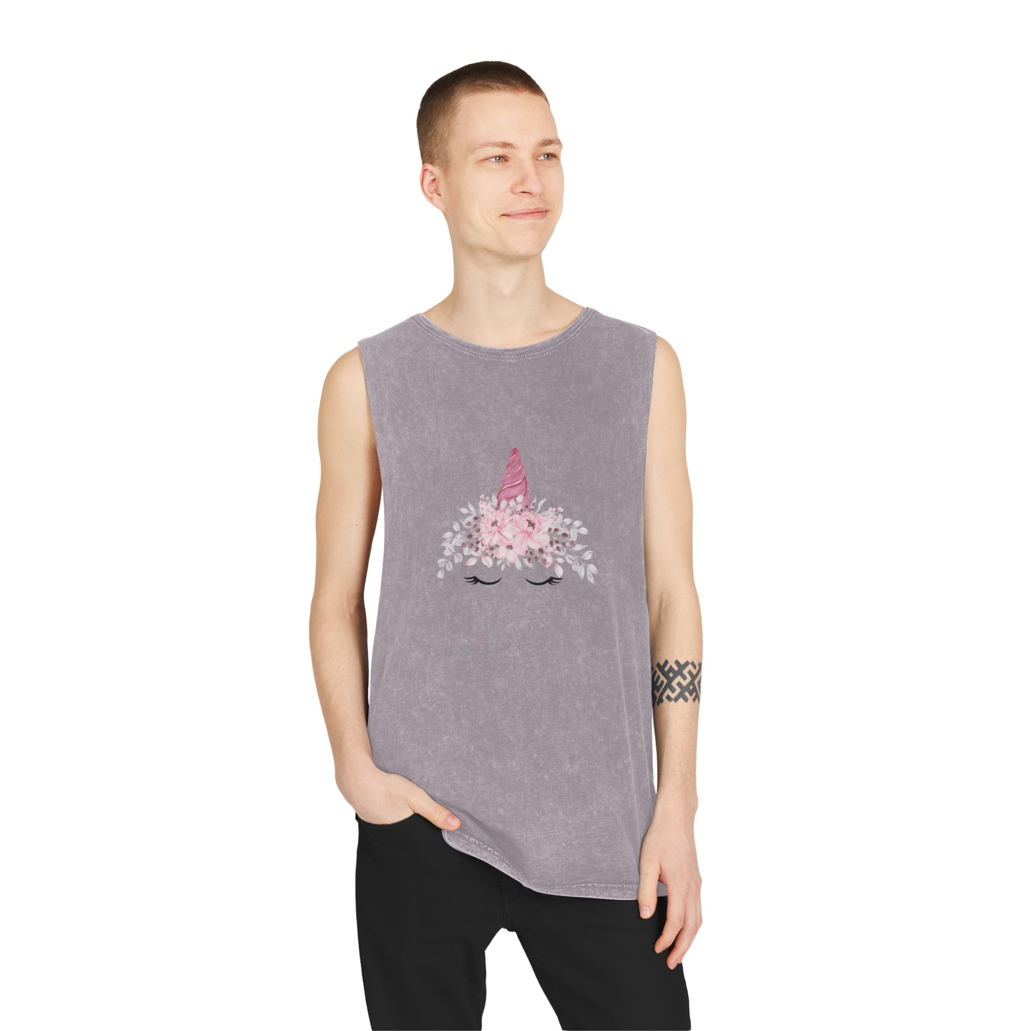 Unicorn V534 Unisex Stonewash Tank Top - Image 19