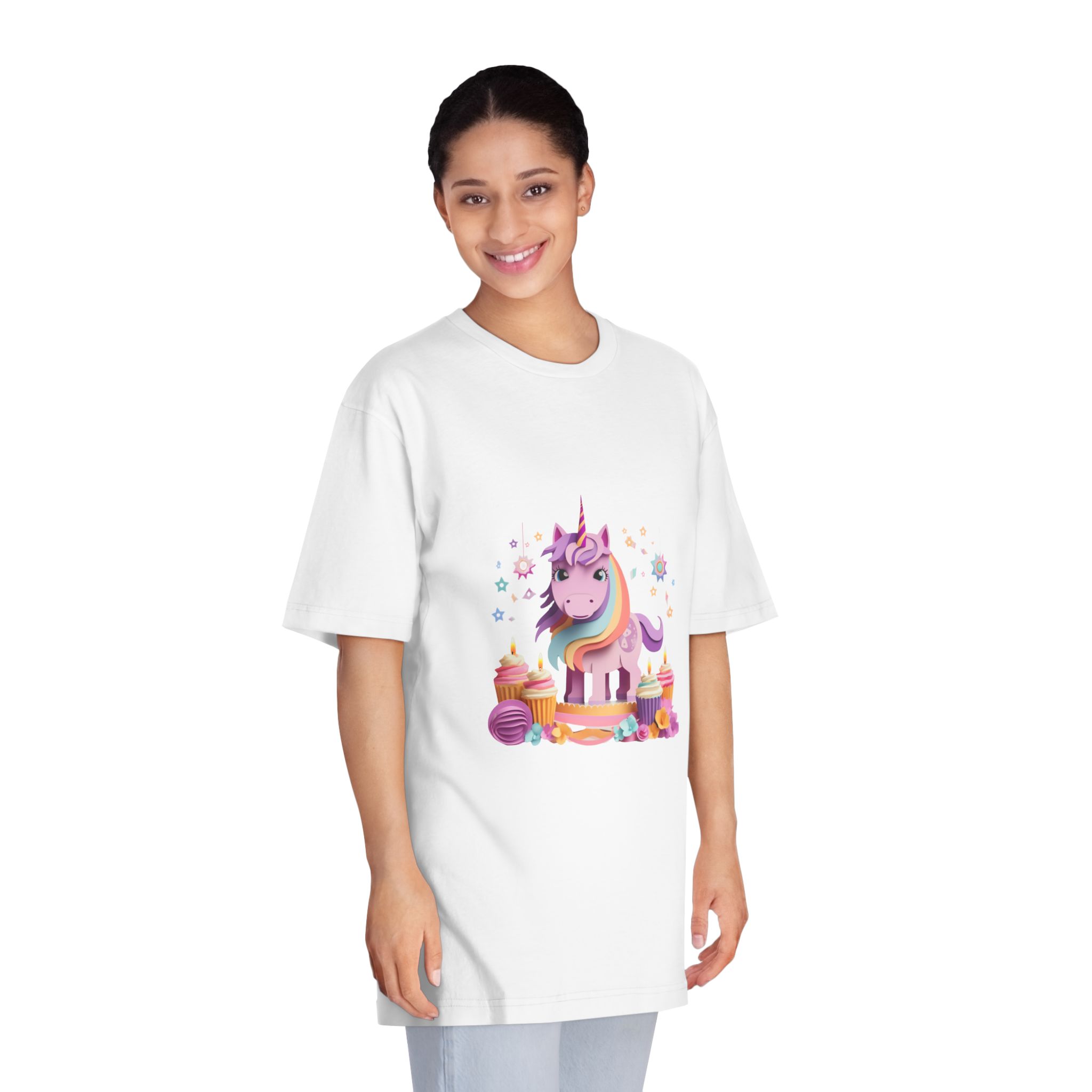Unicorns 286 Unisex Classic Crewneck T Shirt - Image 3