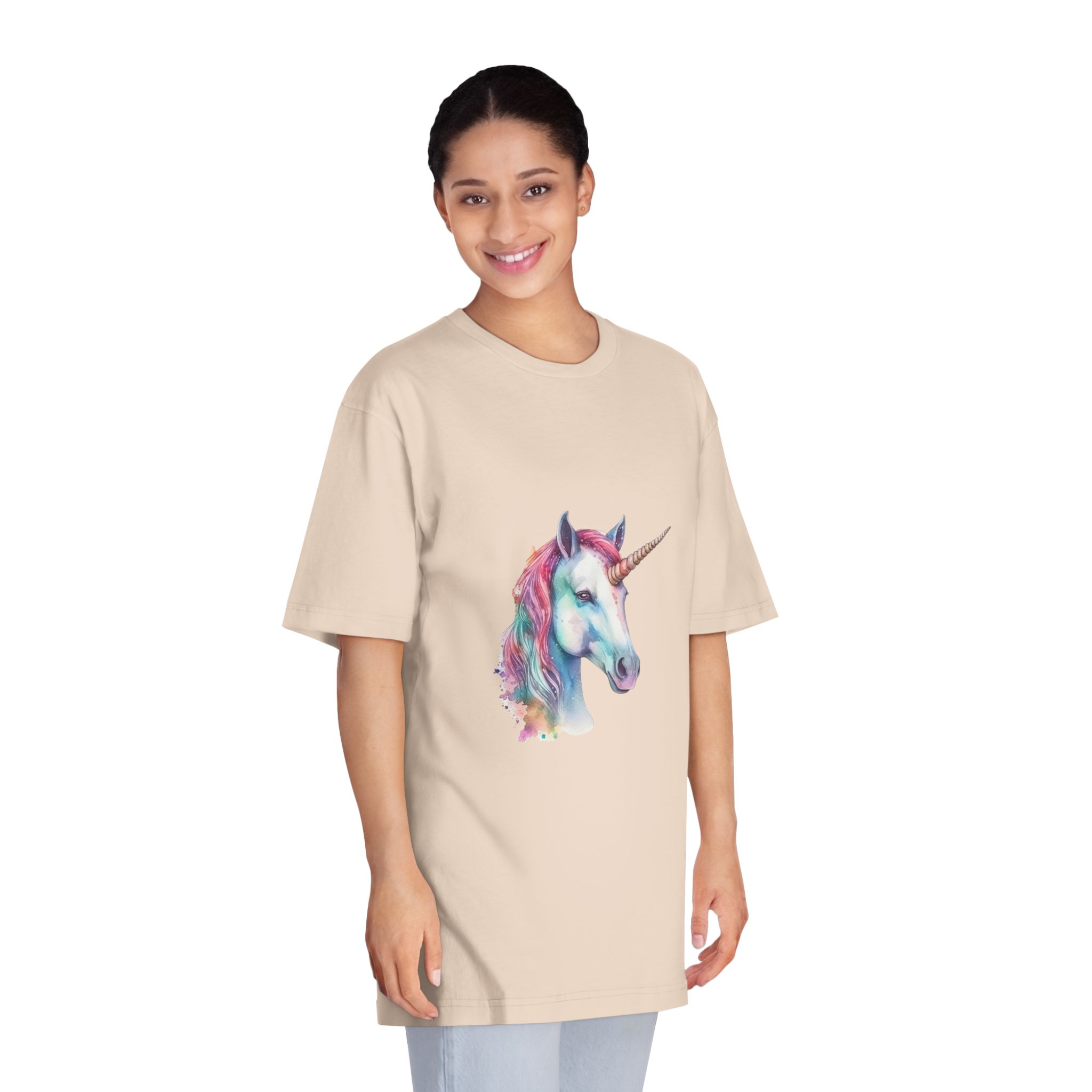 Cute Watercolor Unicorn Illustration Ai Generativexa (1) Unisex Classic Crewneck T Shirt - Image 11