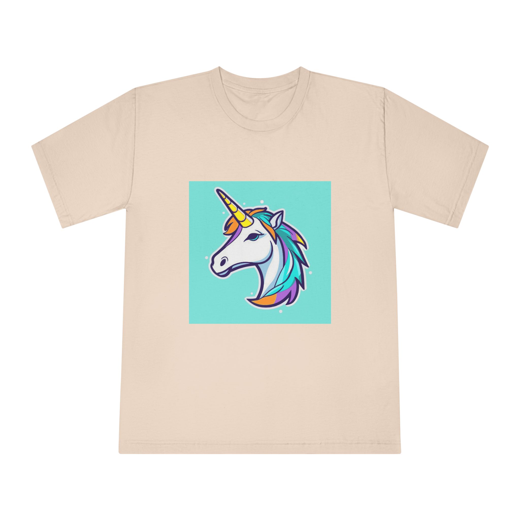 Cartoon Unicorn Head Vector With Maximum 16 Colors I 3 Unisex Classic Crewneck T Shirt - Image 9