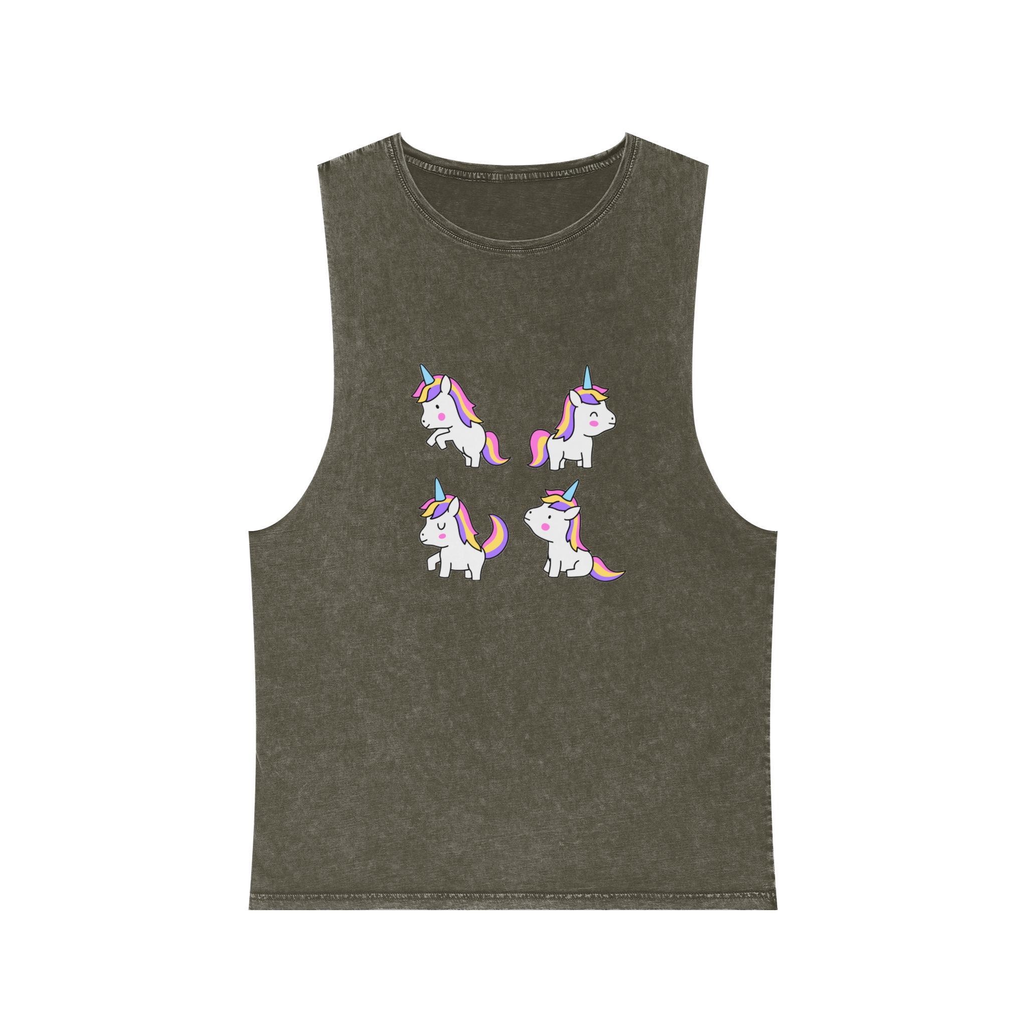 Unicorn V286 Unisex Stonewash Tank Top - Image 5