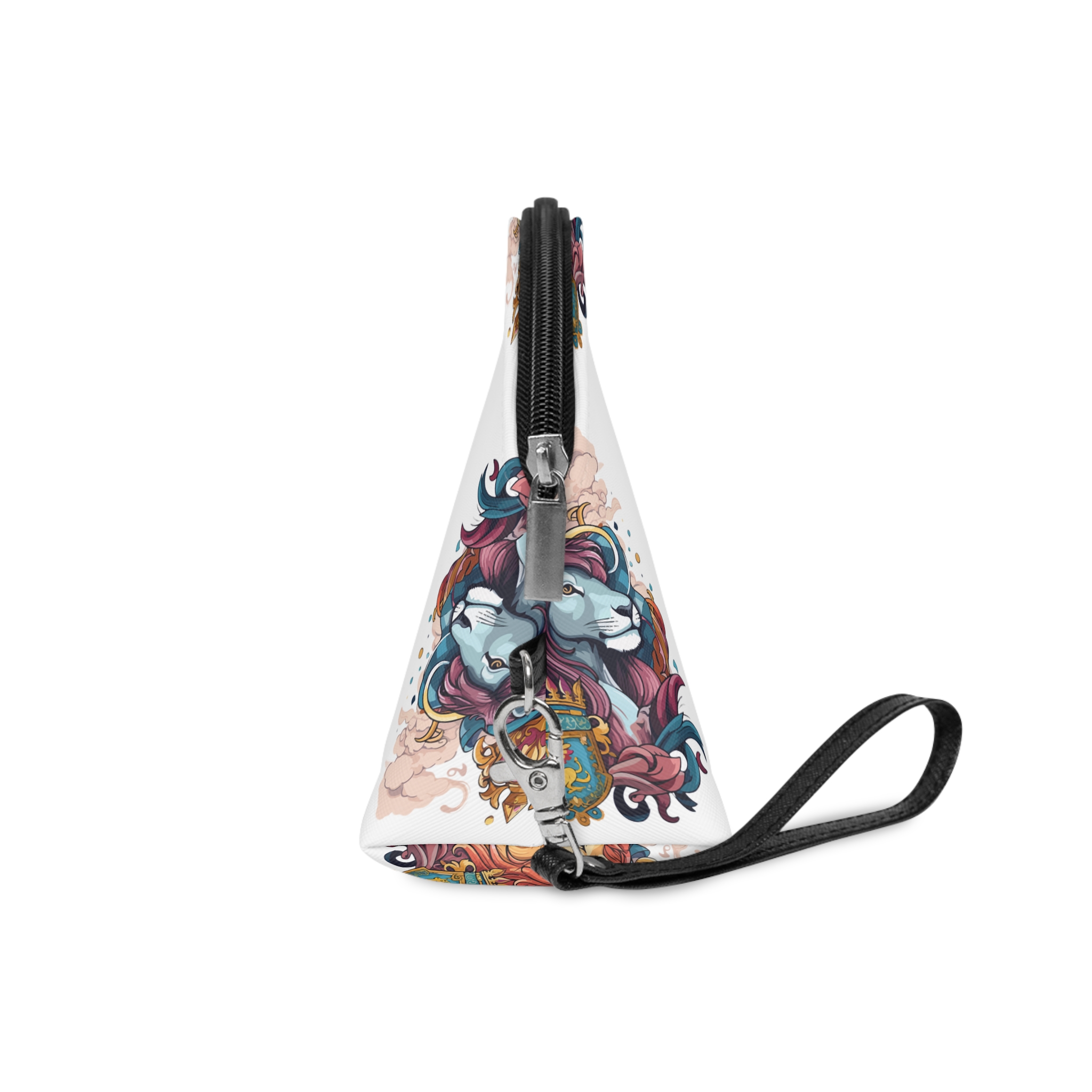 Magical Fantasy Poster With Unicorn Lion Medieval Theme Makeup Bag - Image 3