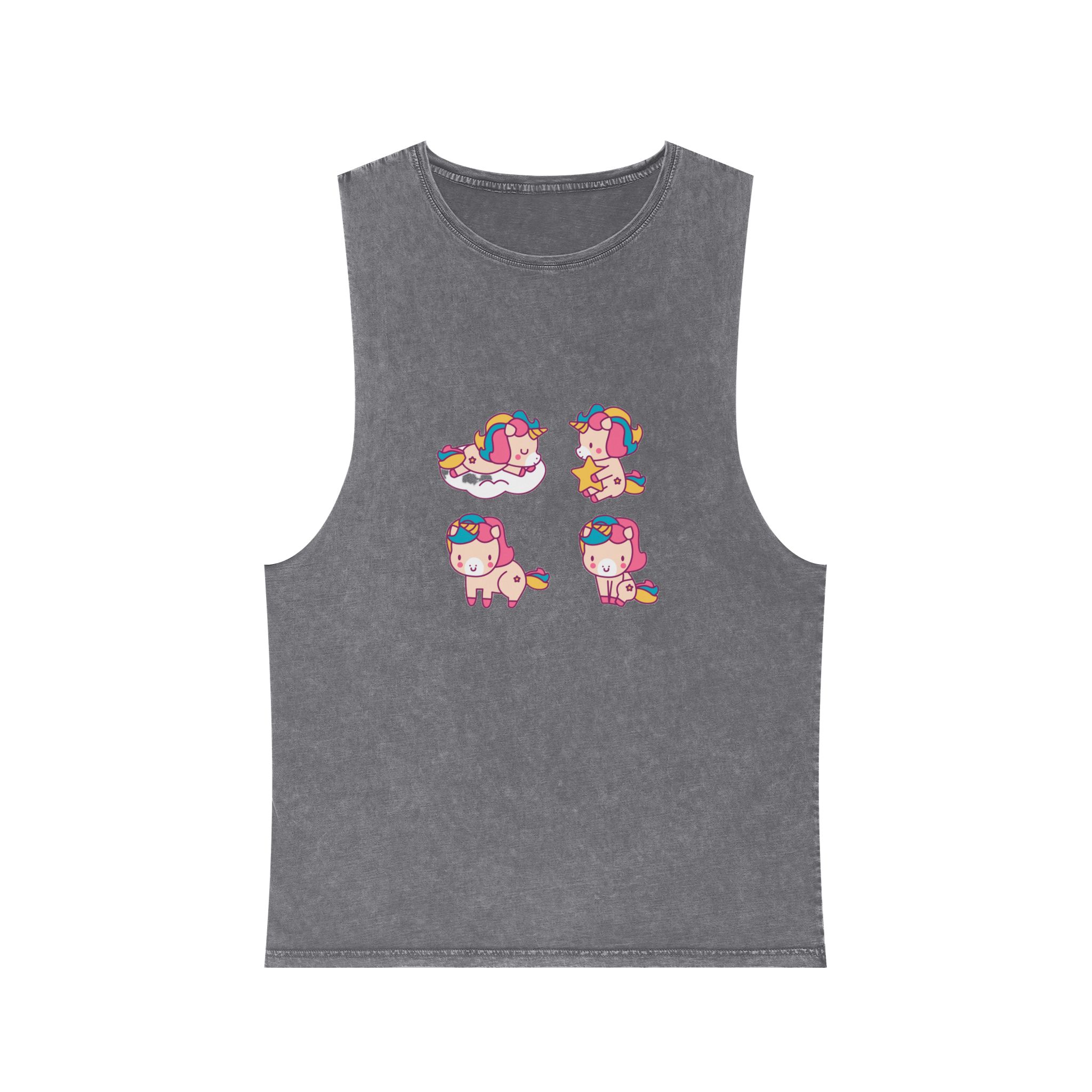 Unicorn V317 Unisex Stonewash Tank Top - Image 9