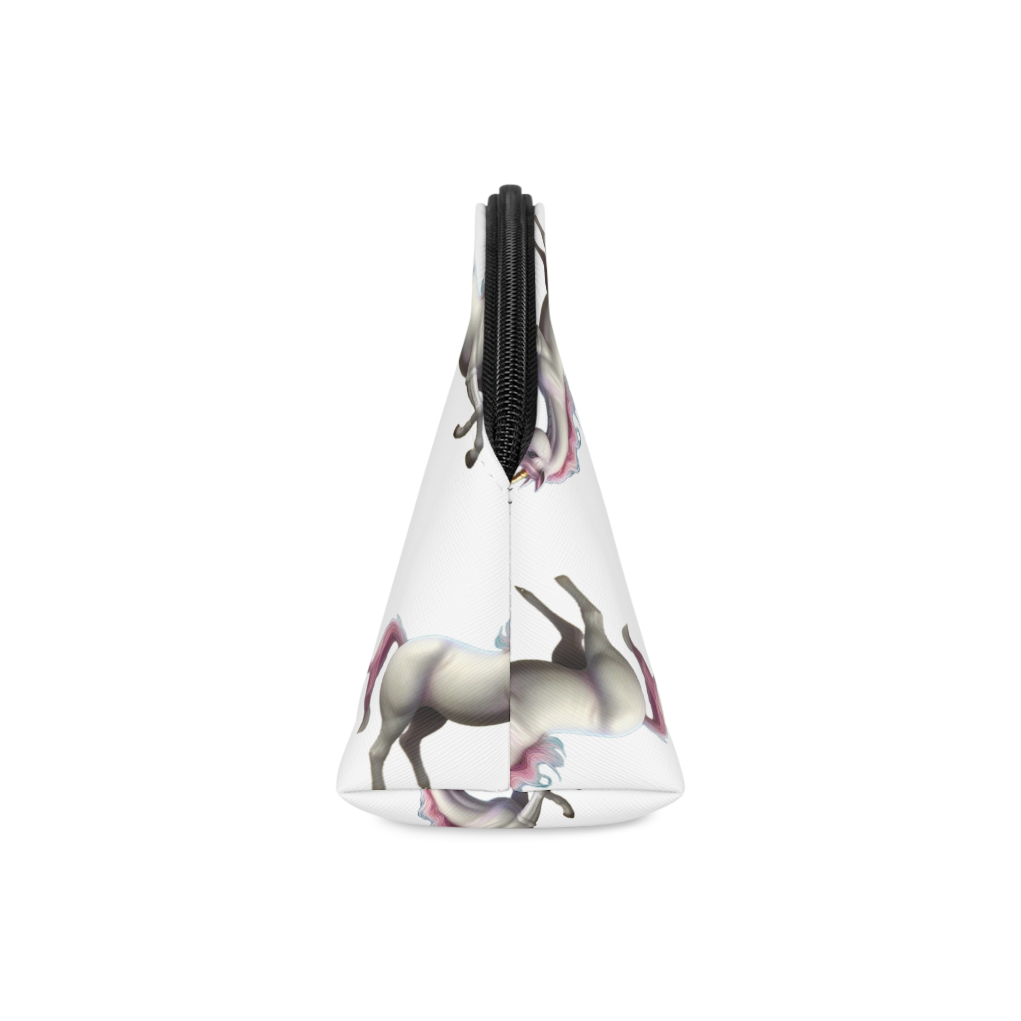Beautiful Unicorn Running Magical Meadow Unicorn Background Images Whimsical Unicorn (30) Makeup Bag - Image 4