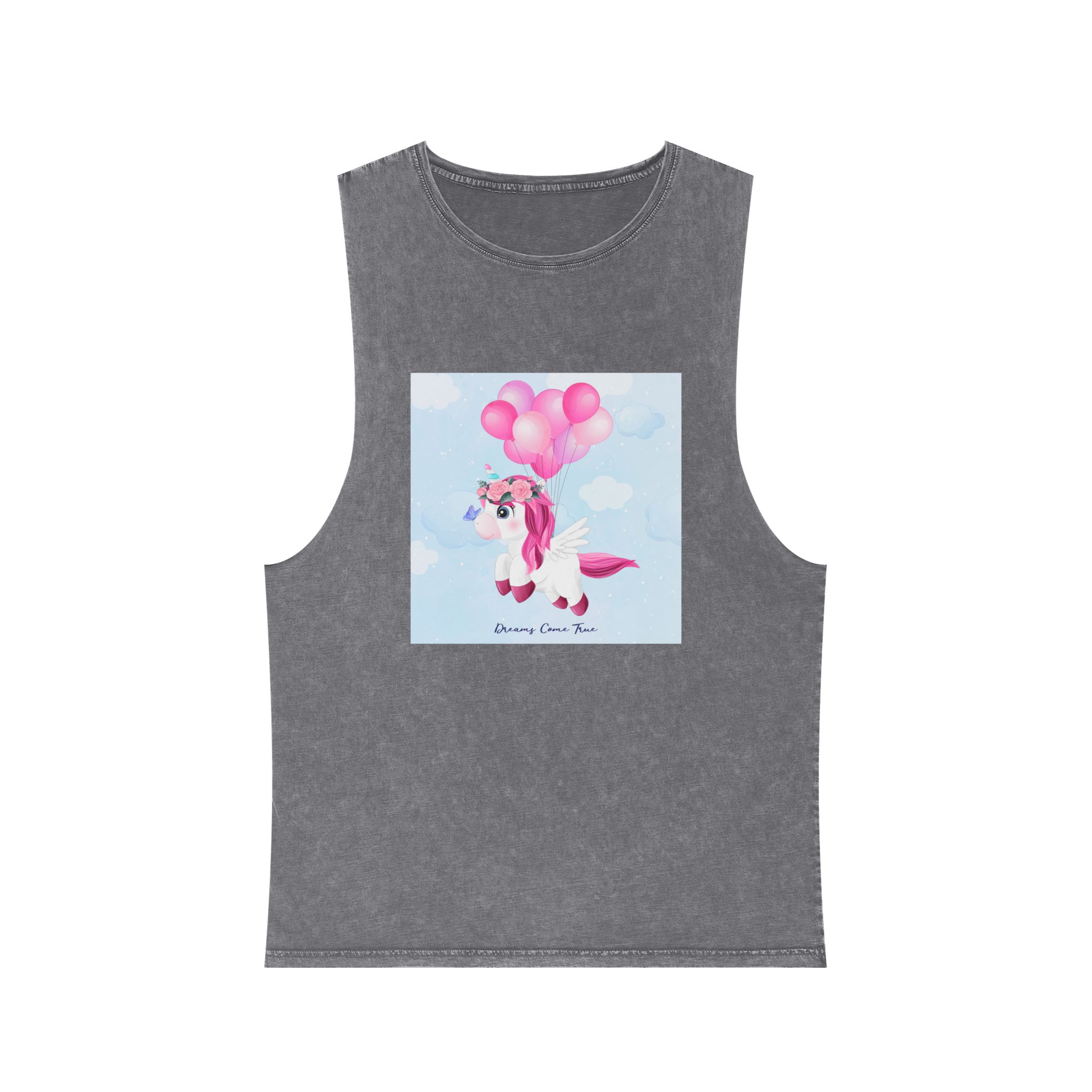 Unicorn V493 Unisex Stonewash Tank Top - Image 9