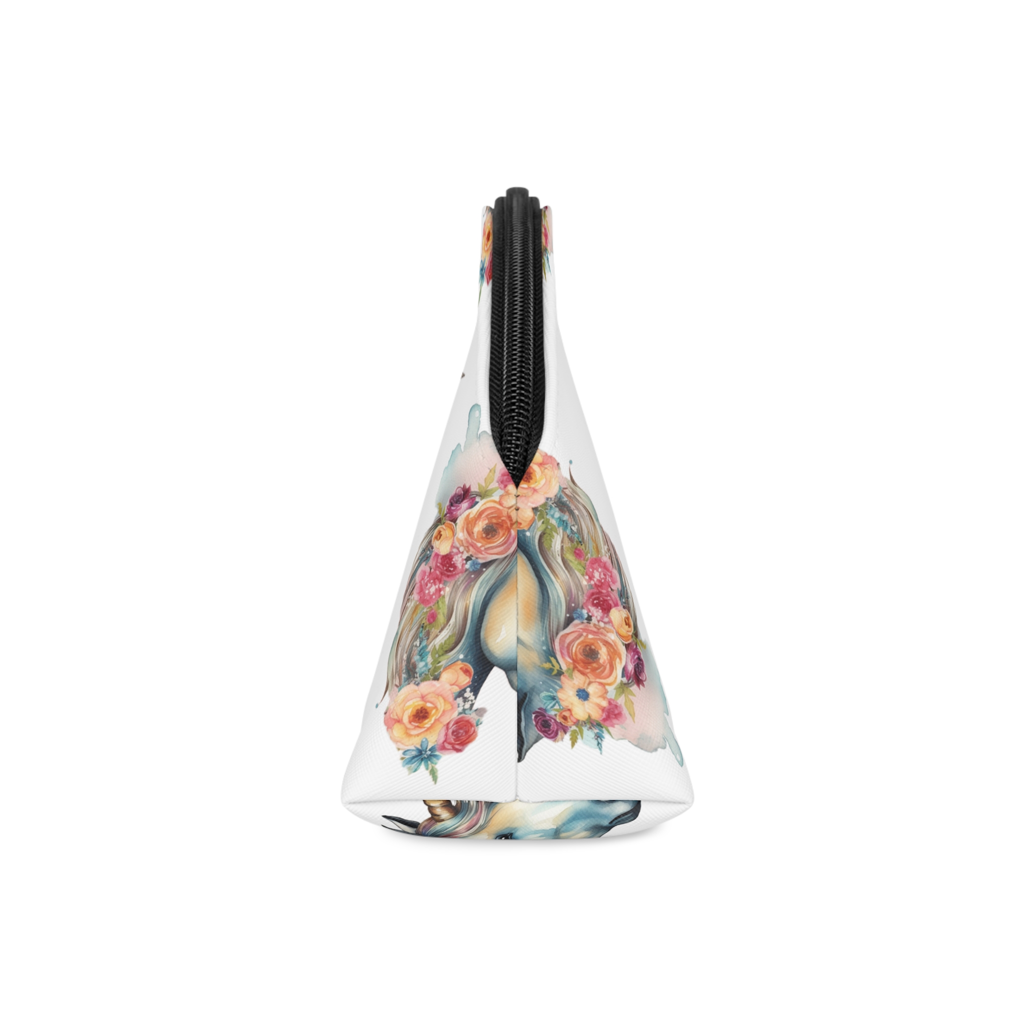 Unicorn With Flower Crown (1) Makeup Bag - Image 4