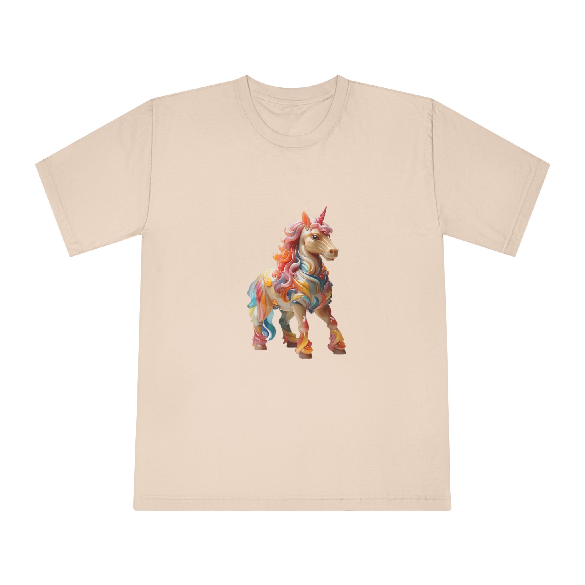 Colorful 3d Mythical Unicorn (1) Copy Unisex Classic Crewneck T Shirt - Image 9