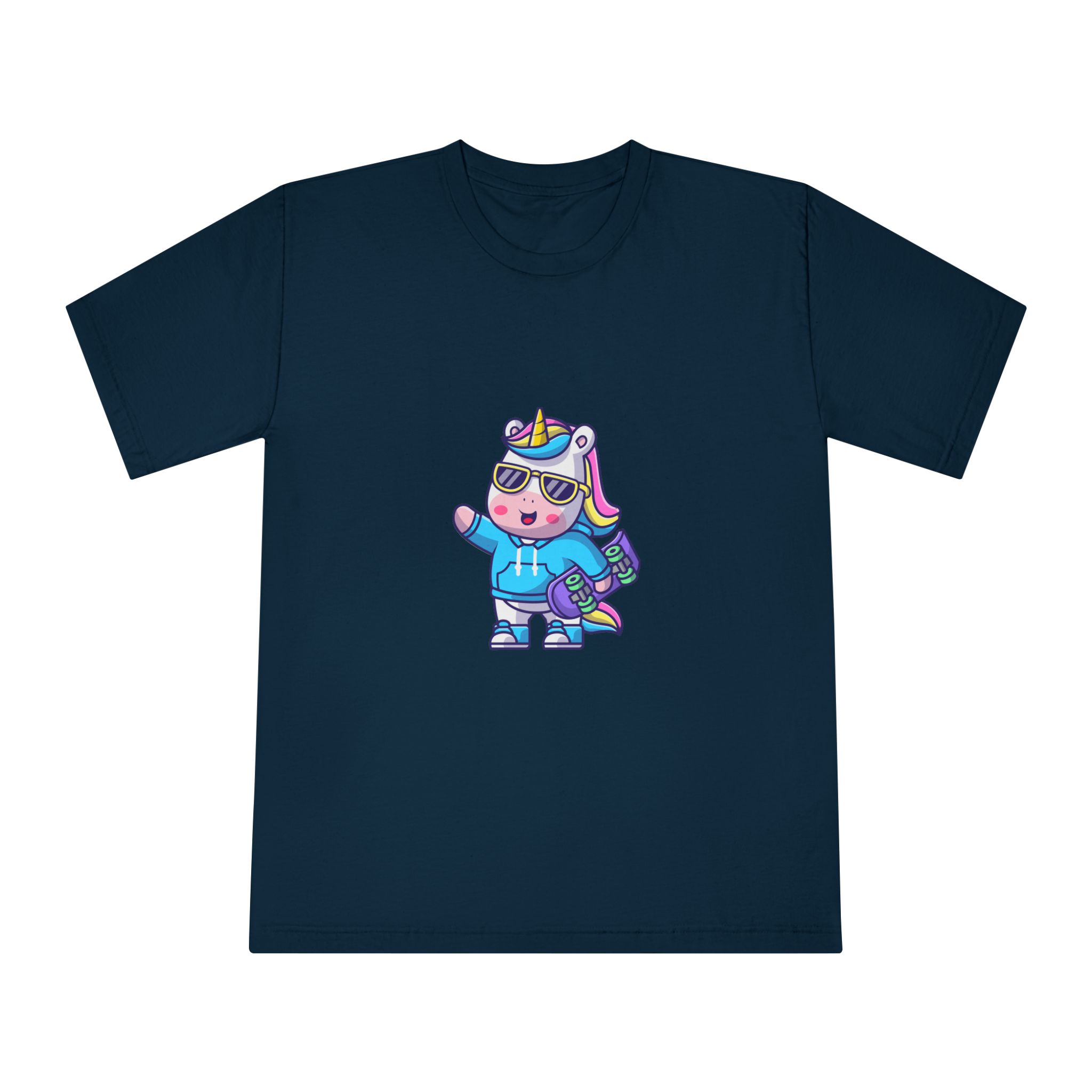 Cute Unicorn Skate Unisex Classic Crewneck T Shirt - Image 17