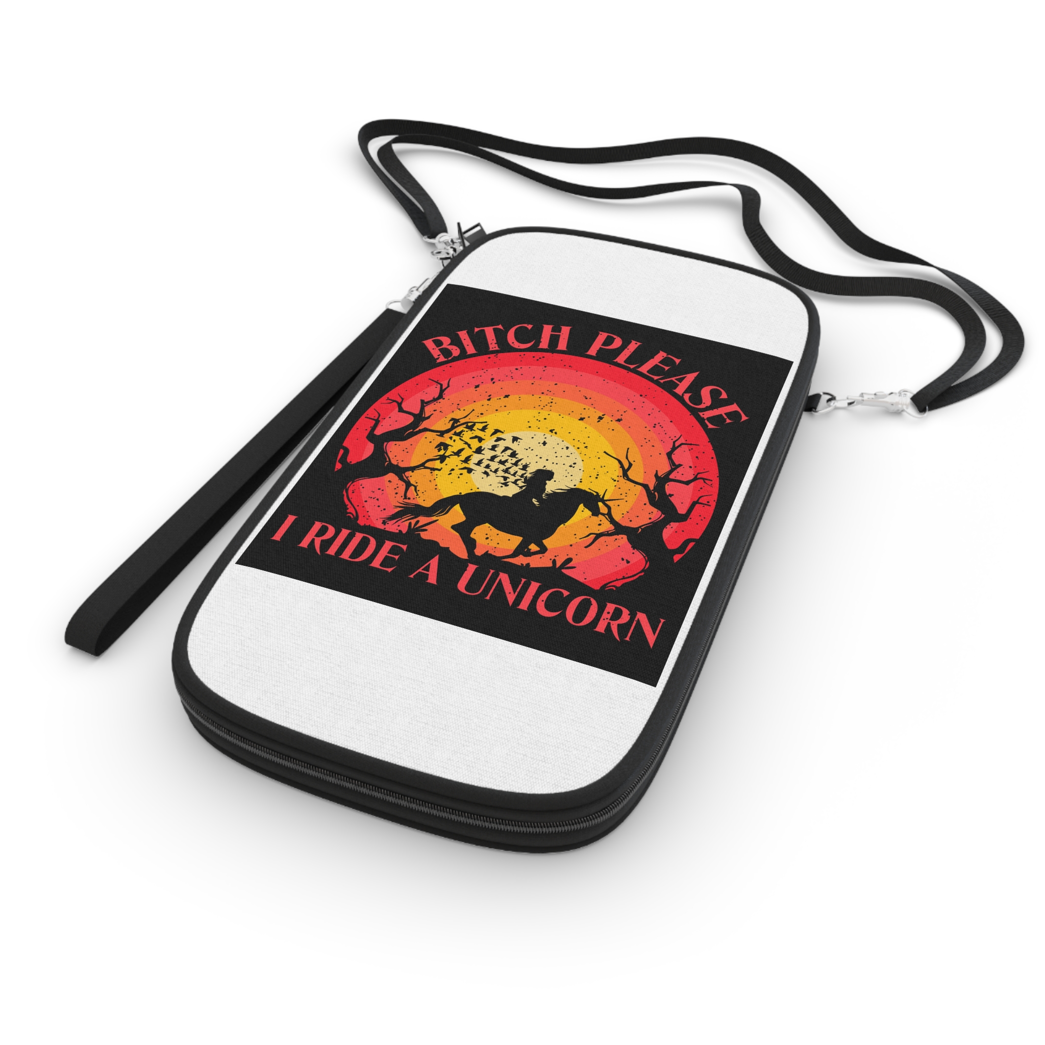 Bitch Please I Ride A Unicorn T Shirt Design Passport Wallet - Image 3