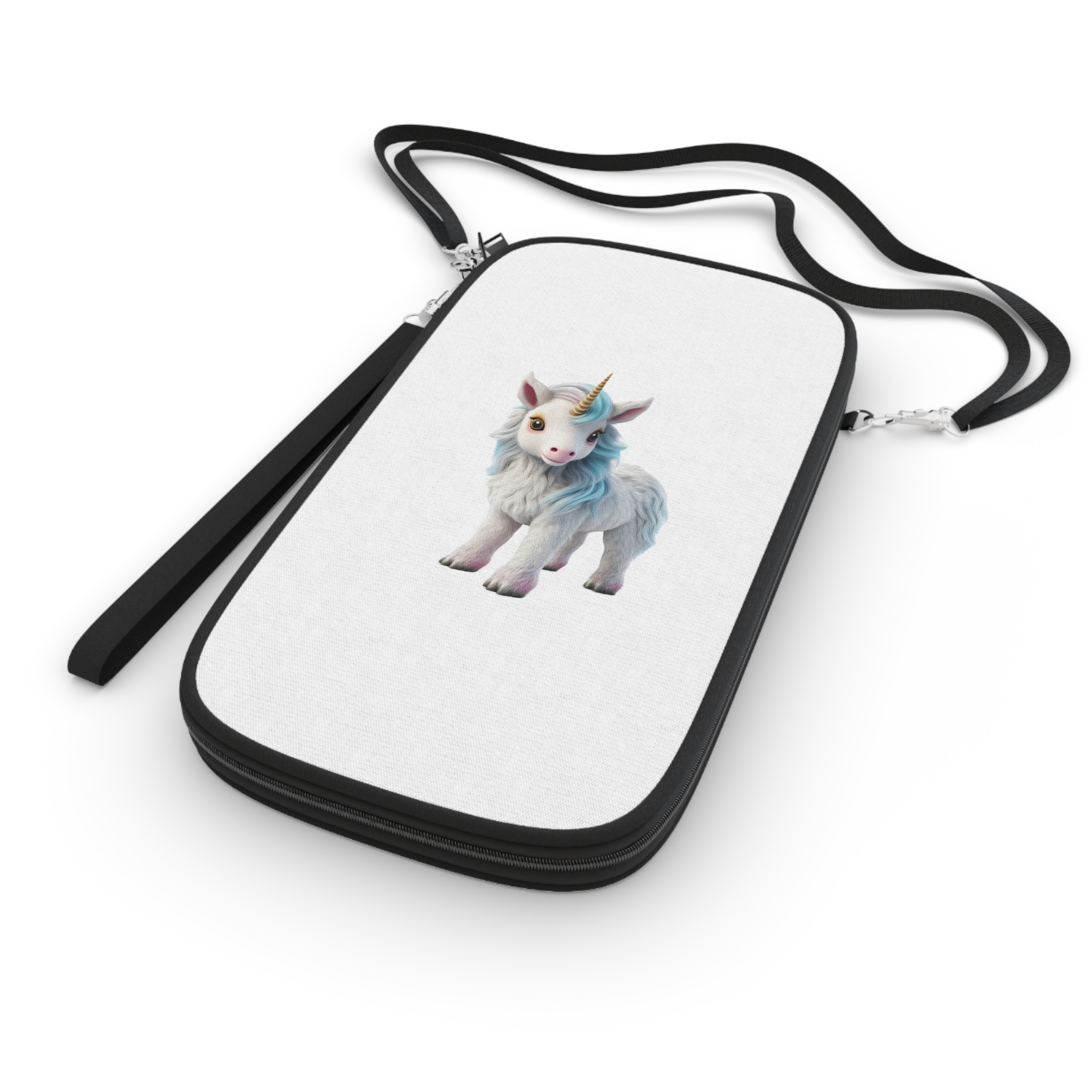 Colorful Cartoon Animated 3d Unicorn Children (7) Passport Wallet - Image 3