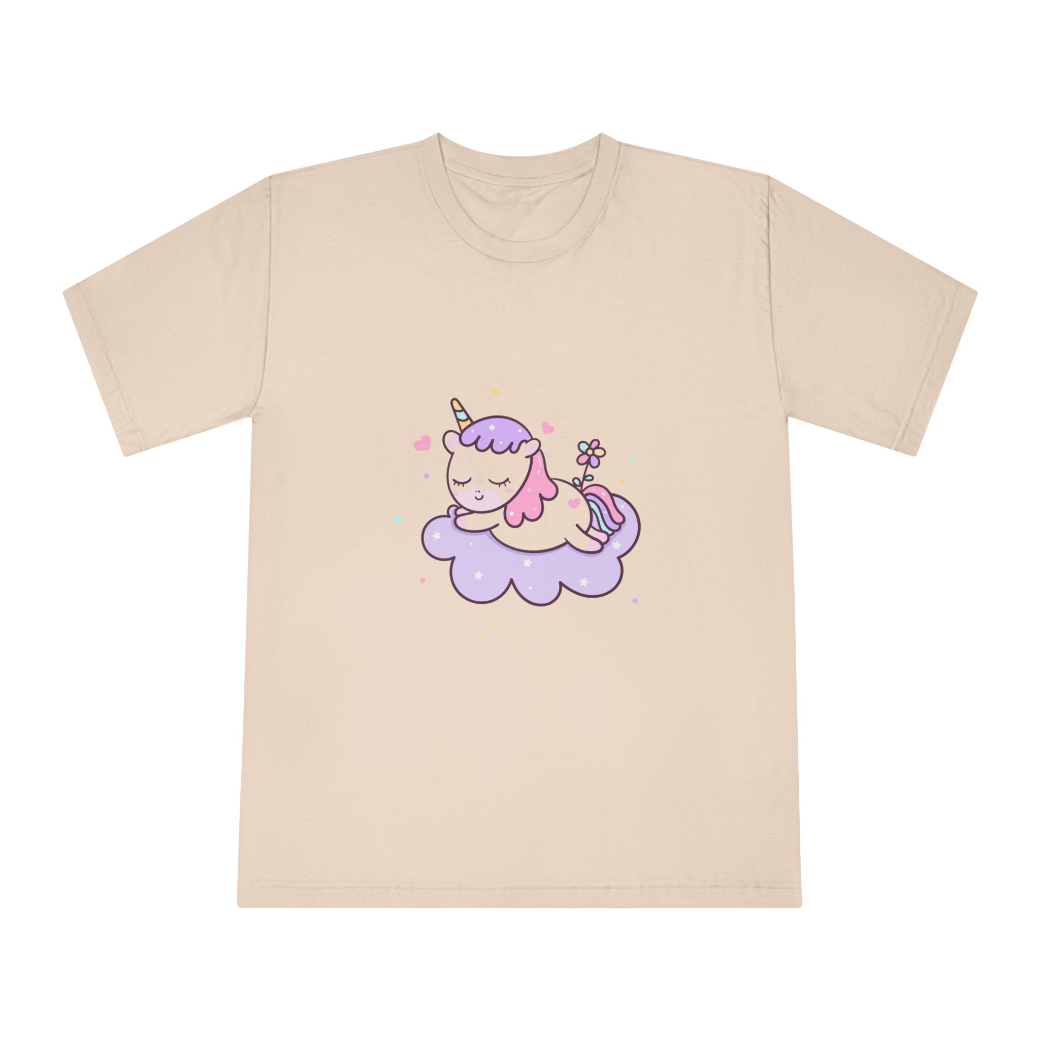 Cute Unicorn Vector Sweet Dream Sky Unisex Classic Crewneck T Shirt - Image 9
