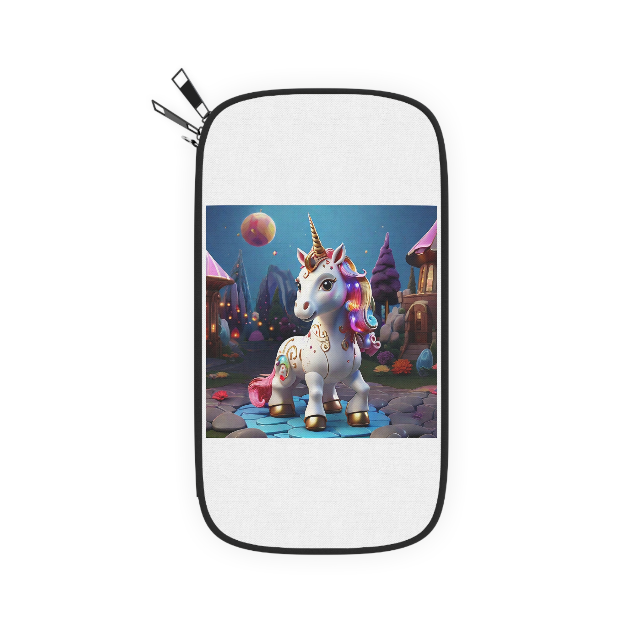 Animated Unicorn Children Generated By Ai (6) Passport Wallet - Image 2