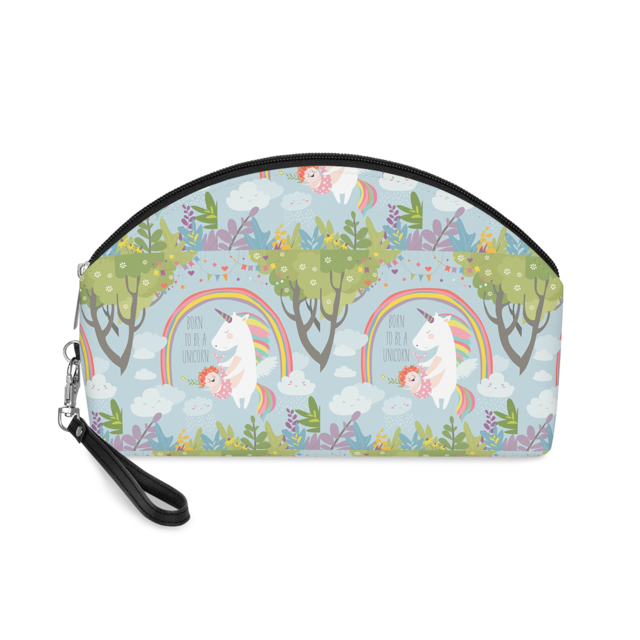 Cute Unicorn With Baby Makeup Bag