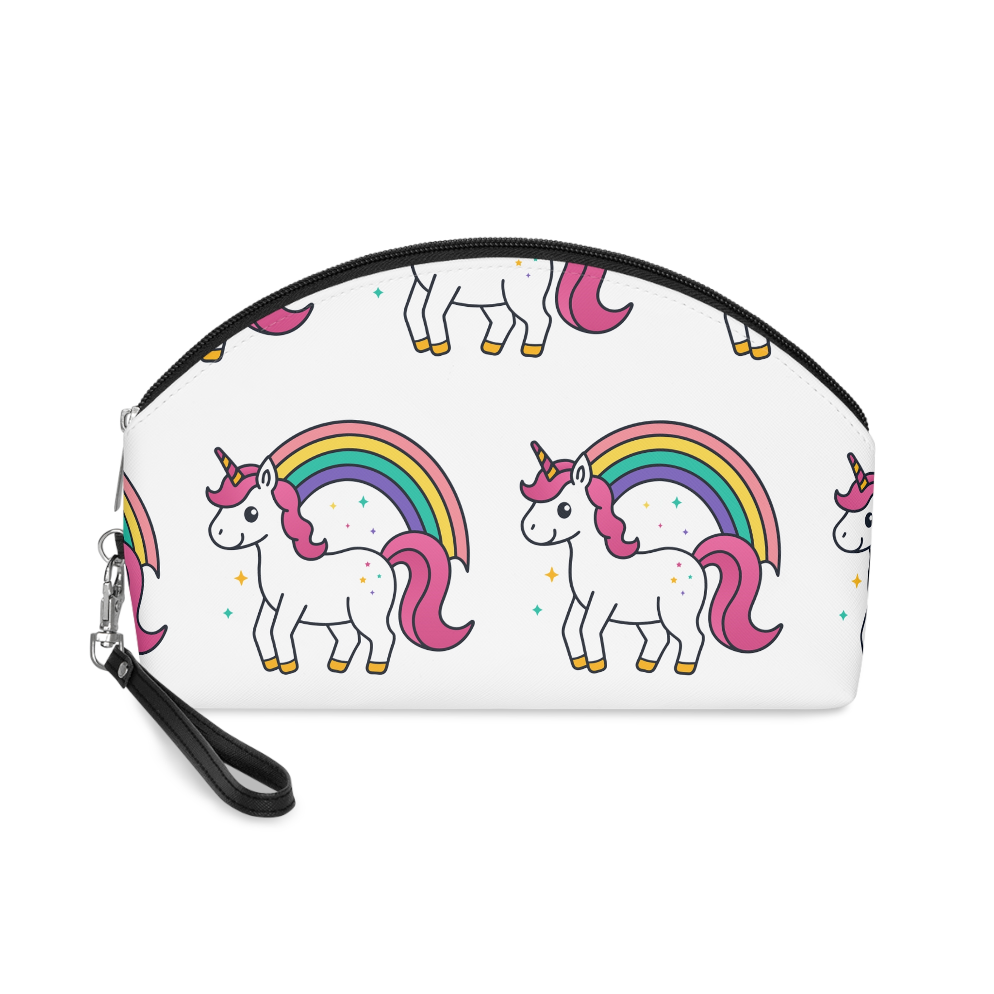 Unicorn Coloring Page Hand Drawing Illustration Children Makeup Bag