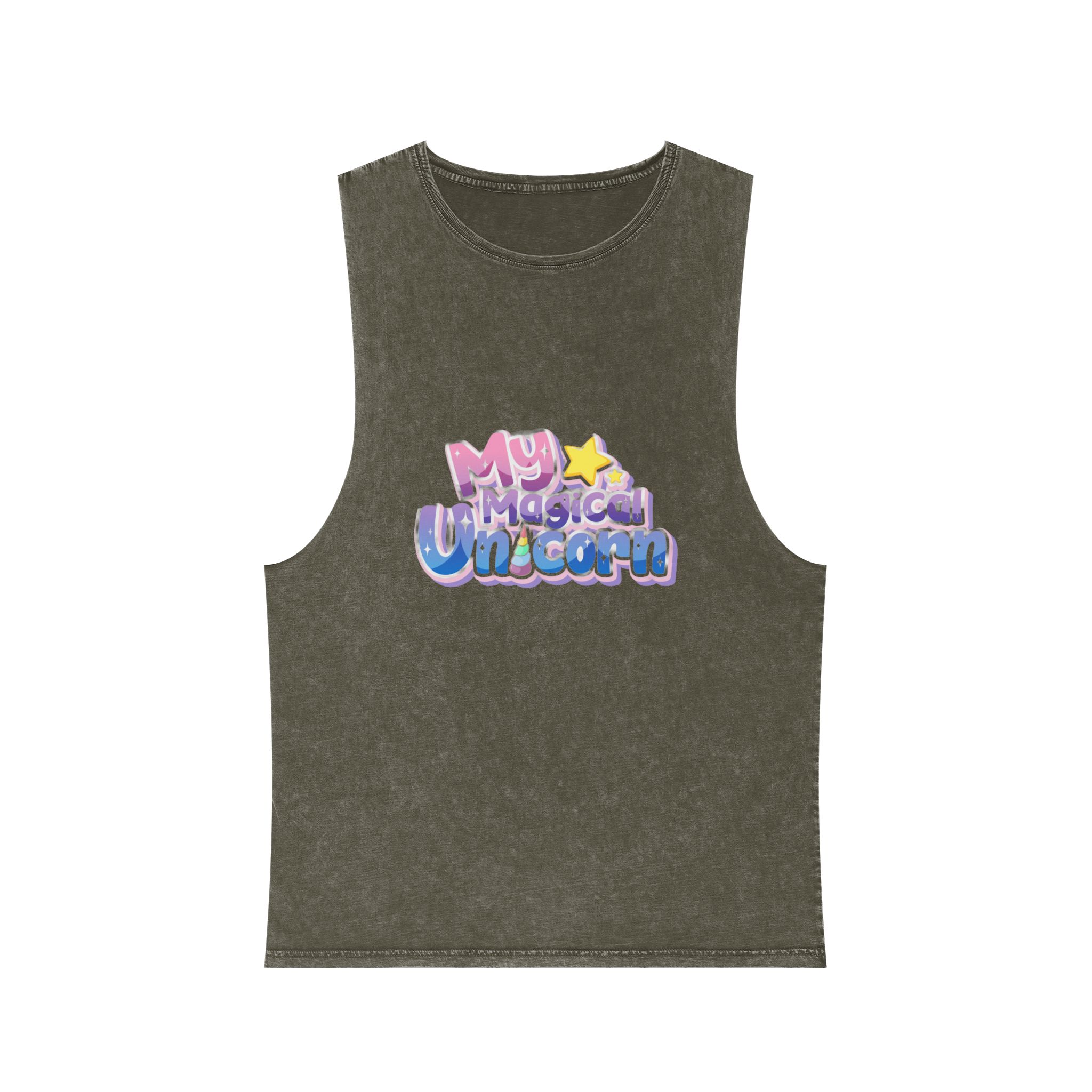 My Magical Unicorn Unisex Stonewash Tank Top - Image 5