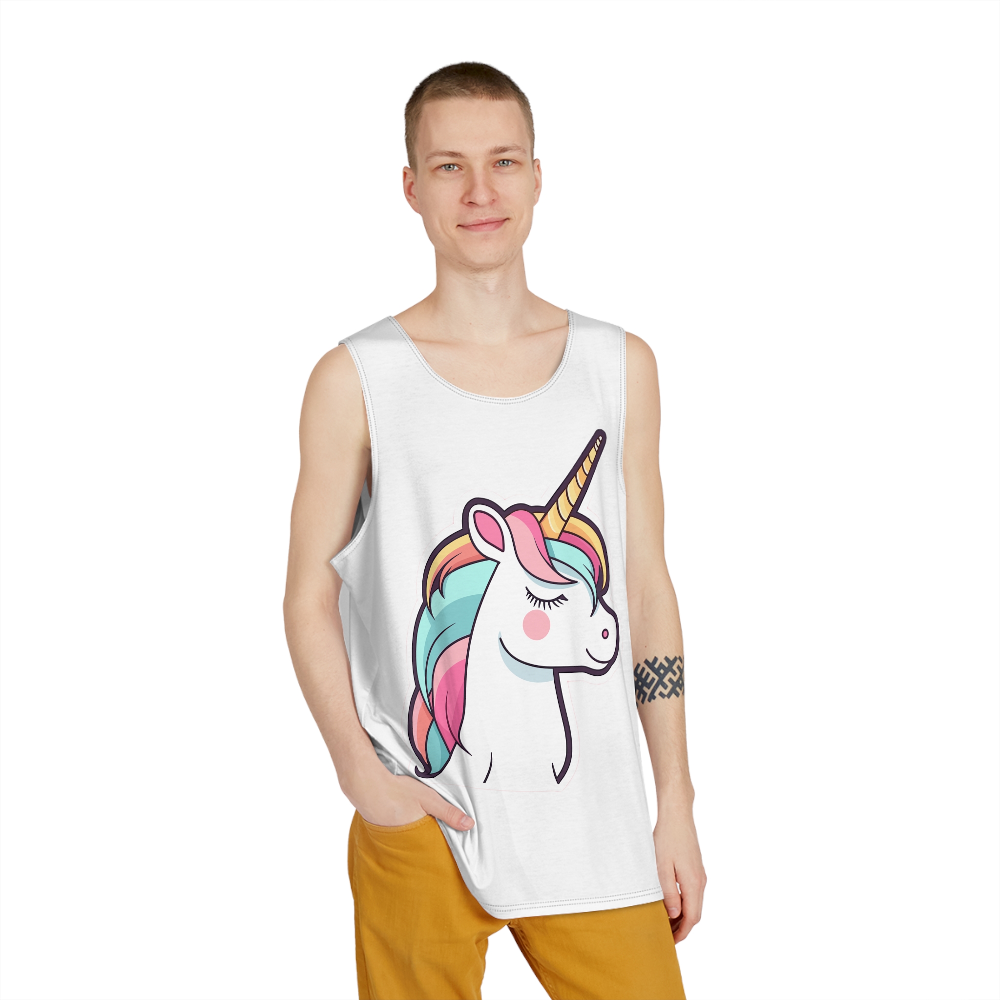 Unicorn Copy Mens Tank Aop - Image 3