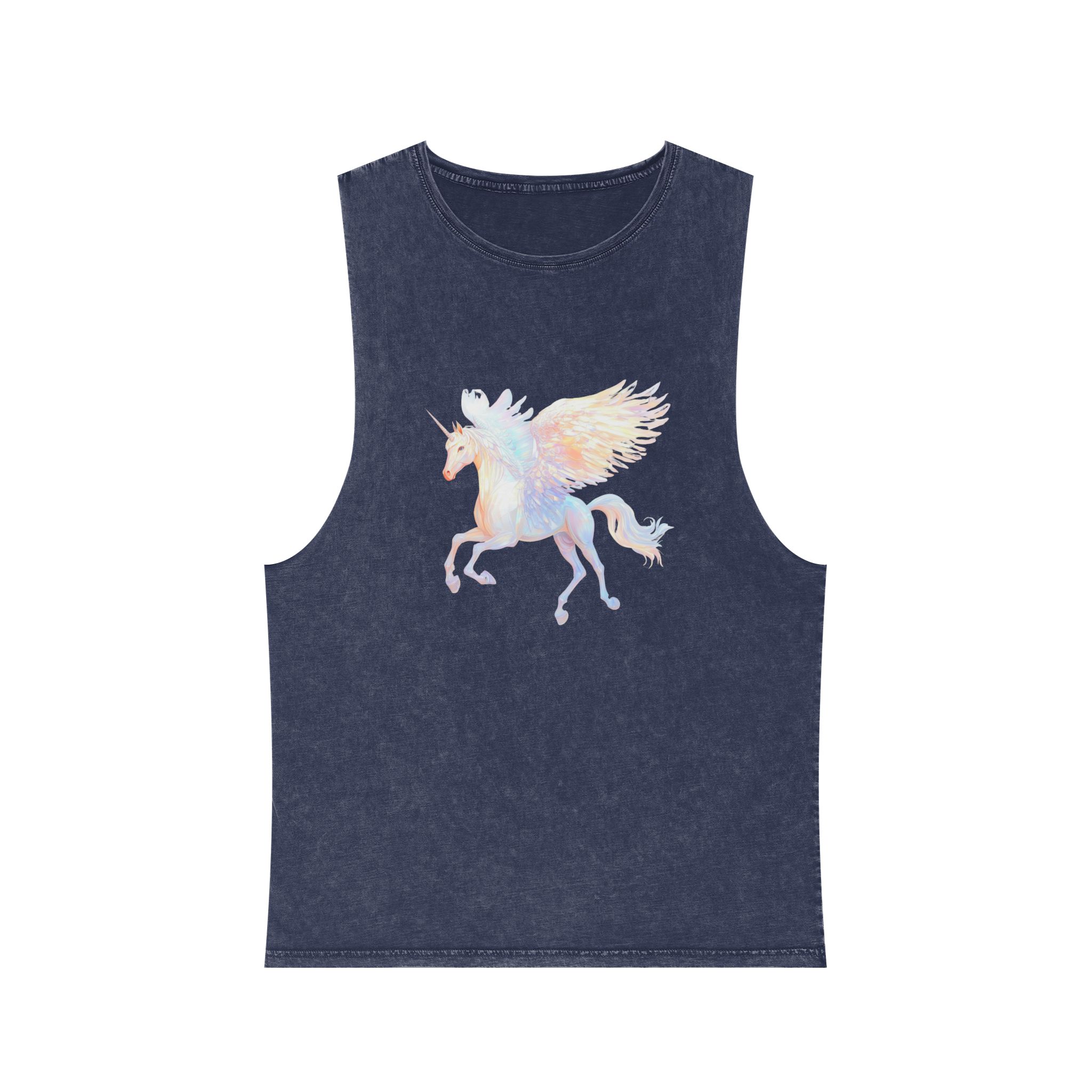 Png Pegasus Art Illustration Animal Unisex Stonewash Tank Top - Image 13