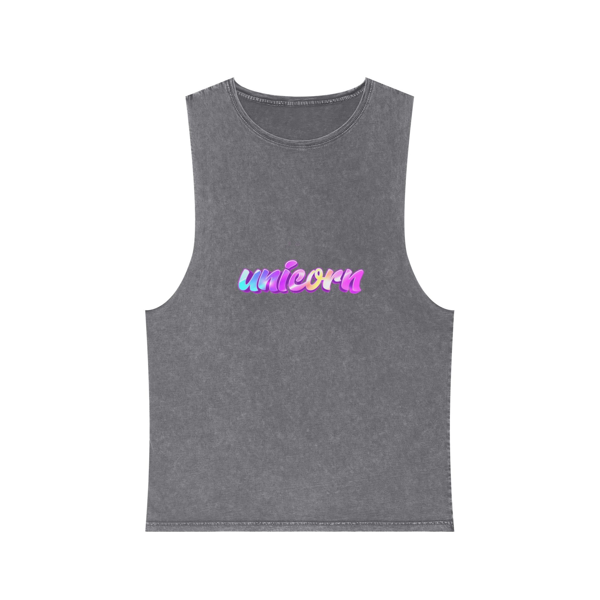 Unicorn 1 Copia Unisex Stonewash Tank Top - Image 9