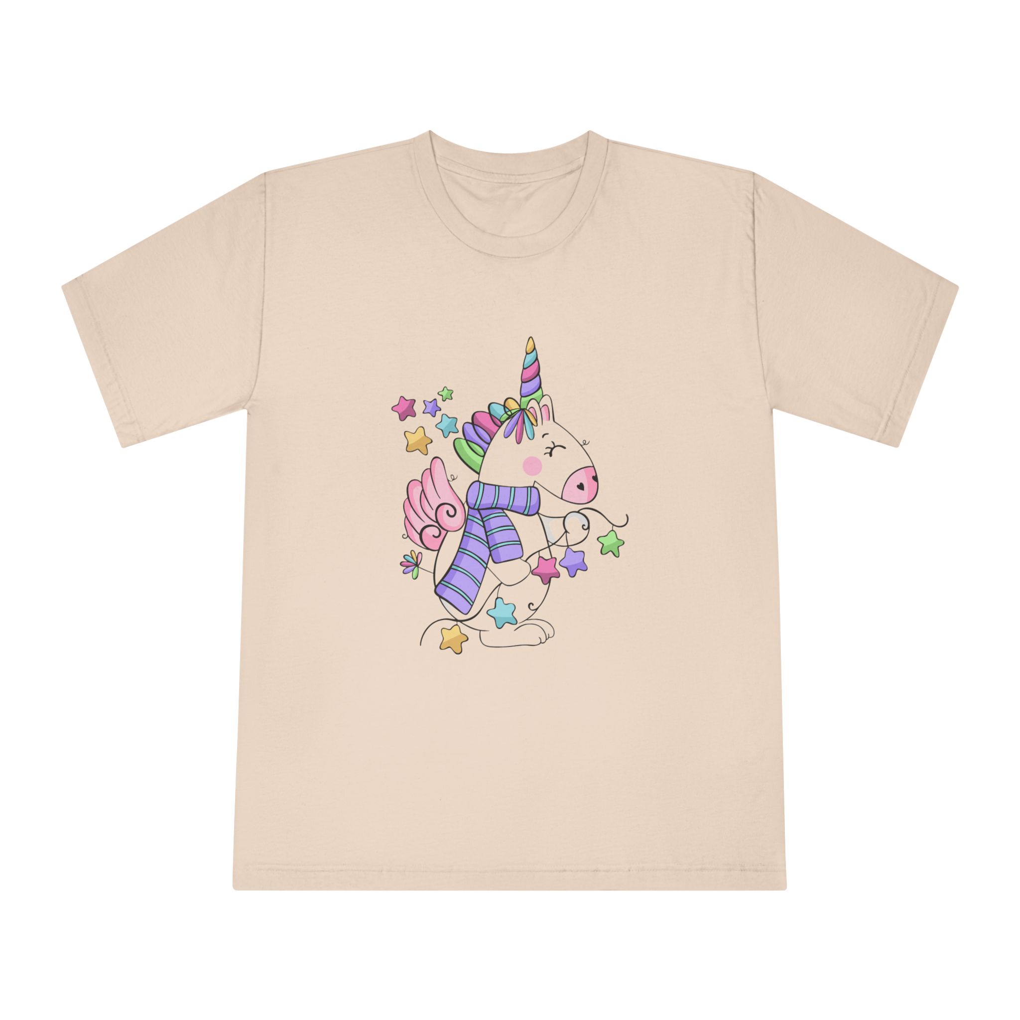 Happy Unicorn Unisex Classic Crewneck T Shirt - Image 9