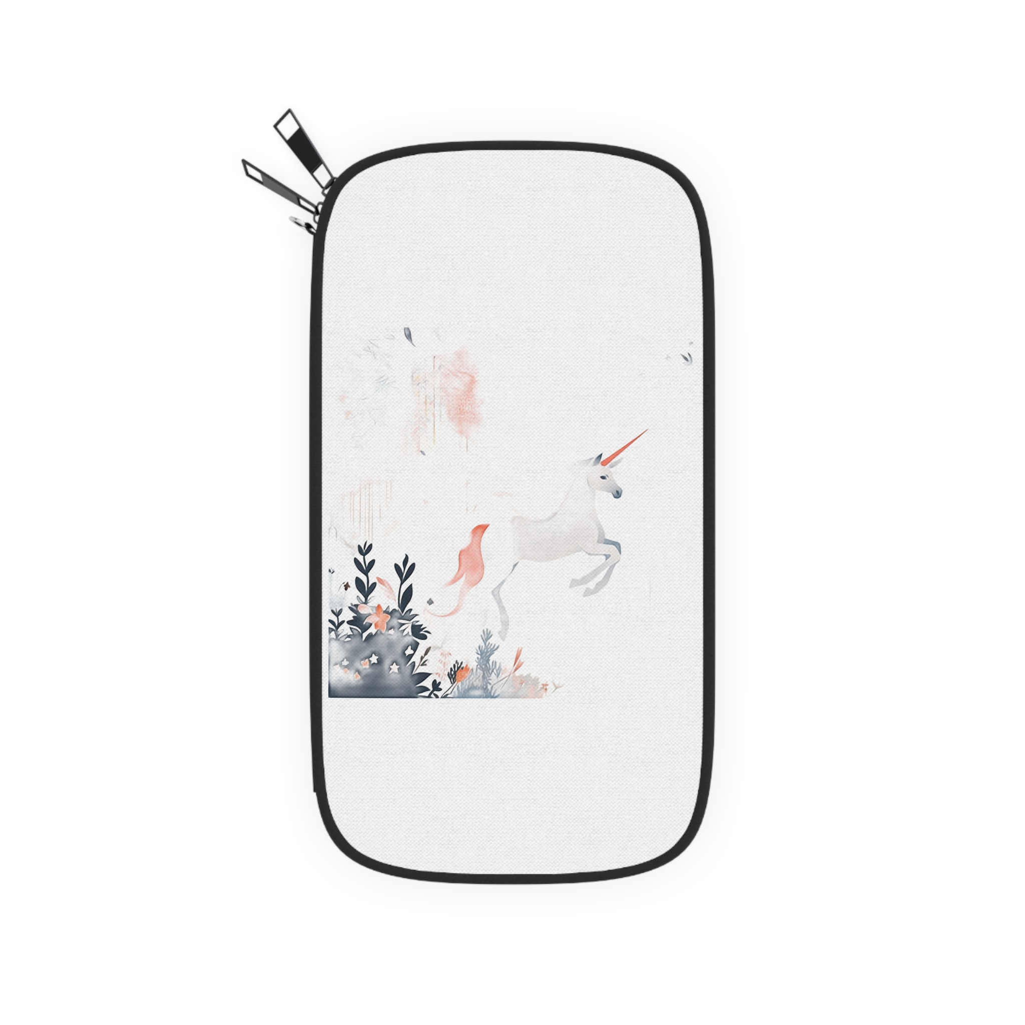 Illustration Unicorn Forest With Flowers Trees Generative Ai Passport Wallet - Image 2