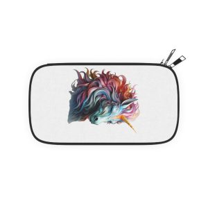 Colorful 3d Unicorn With Colorful Mane Passport Wallet