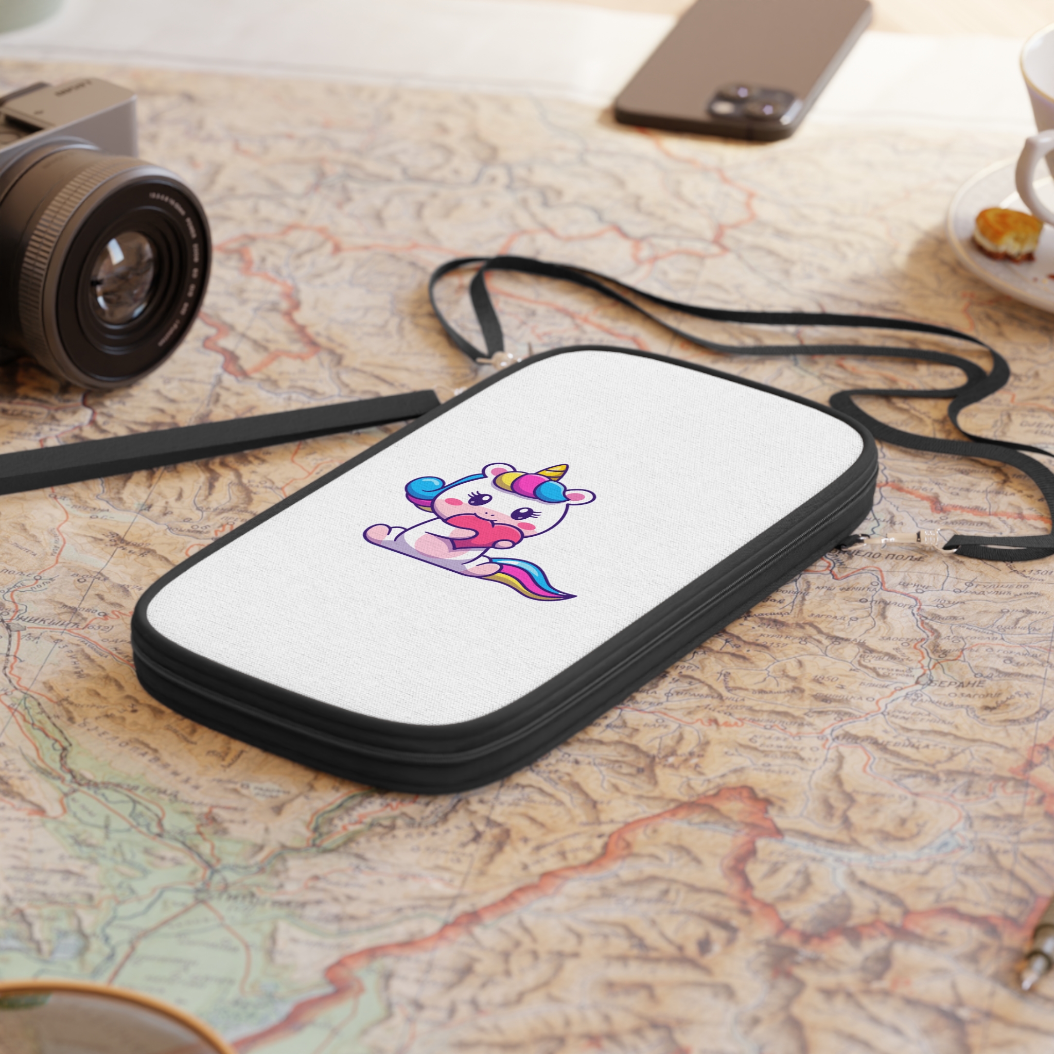 Cute Unicorn Heart Passport Wallet - Image 4