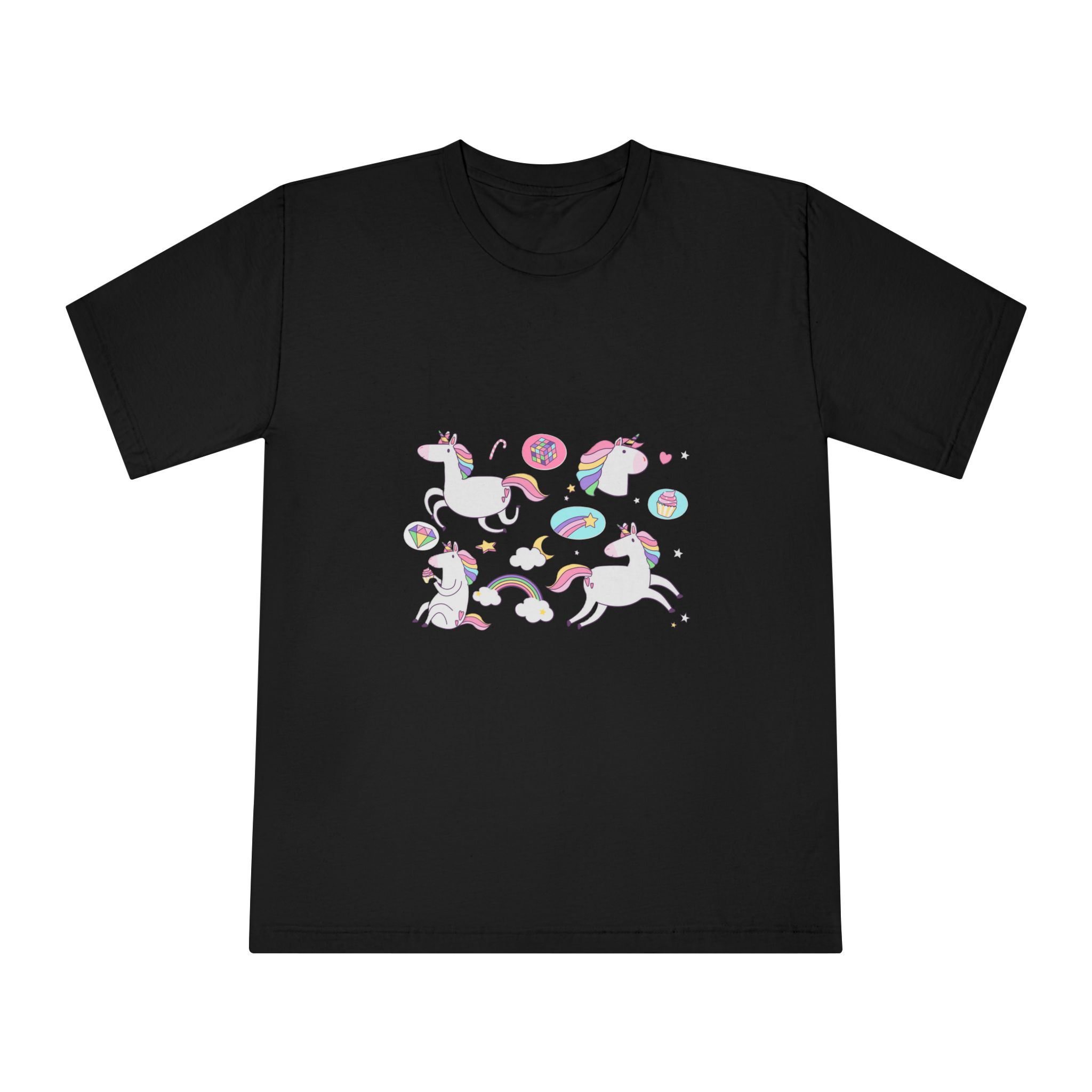 Unicorns 60 Unisex Classic Crewneck T Shirt - Image 5