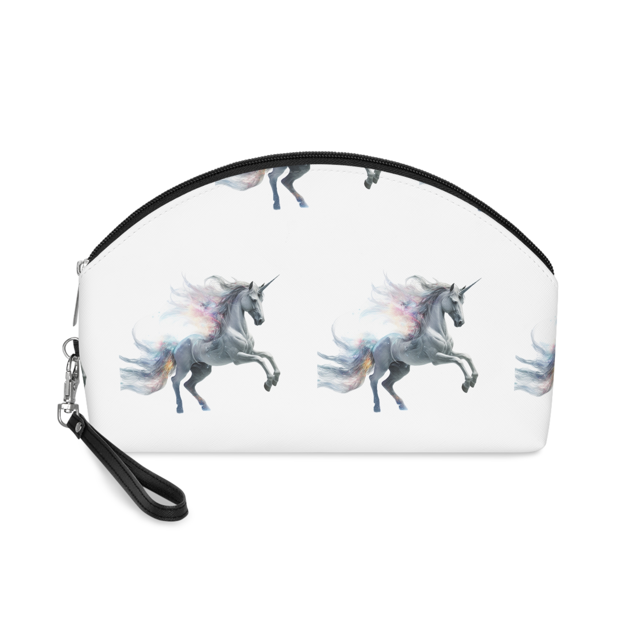 Unicorn With White Background High Quality Ultra Hd Makeup Bag