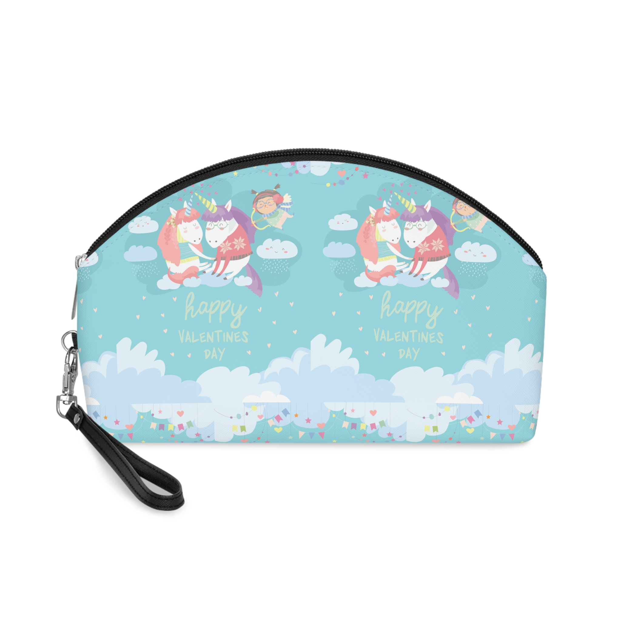 Cute Card With Fairy Unicorns Love Makeup Bag