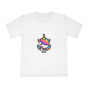 Cute Unicorn With Finger Love Pose Unisex Classic Crewneck T Shirt