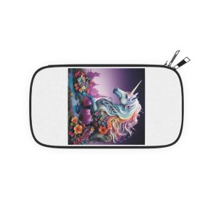 Multicolored Unicorn Galloping Dreem Unicorn Illustration (4) Passport Wallet