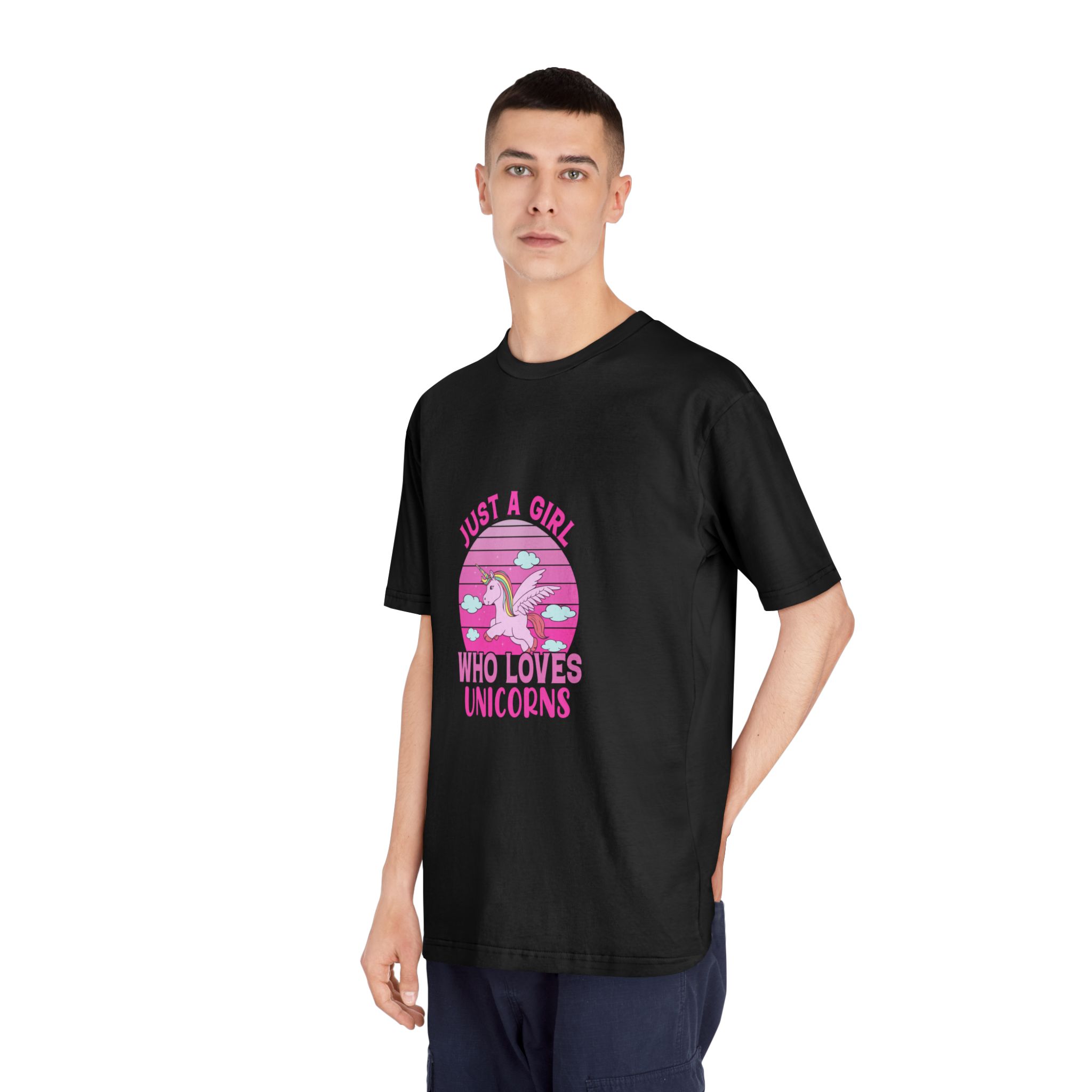 Just A Girl Who Loves Unicorns Unisex Classic Crewneck T Shirt - Image 8