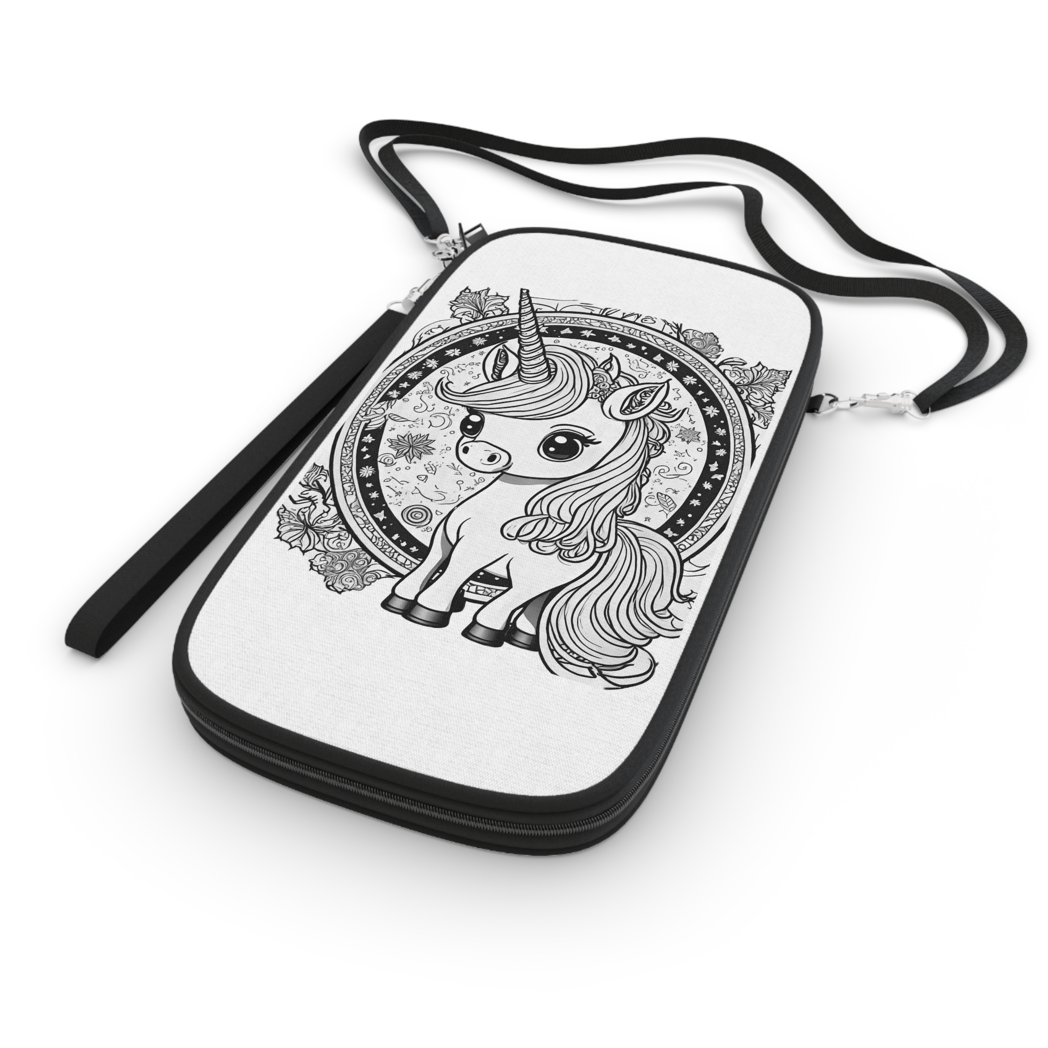 Adorable Unicorn Illustrations Kids Passport Wallet - Image 3