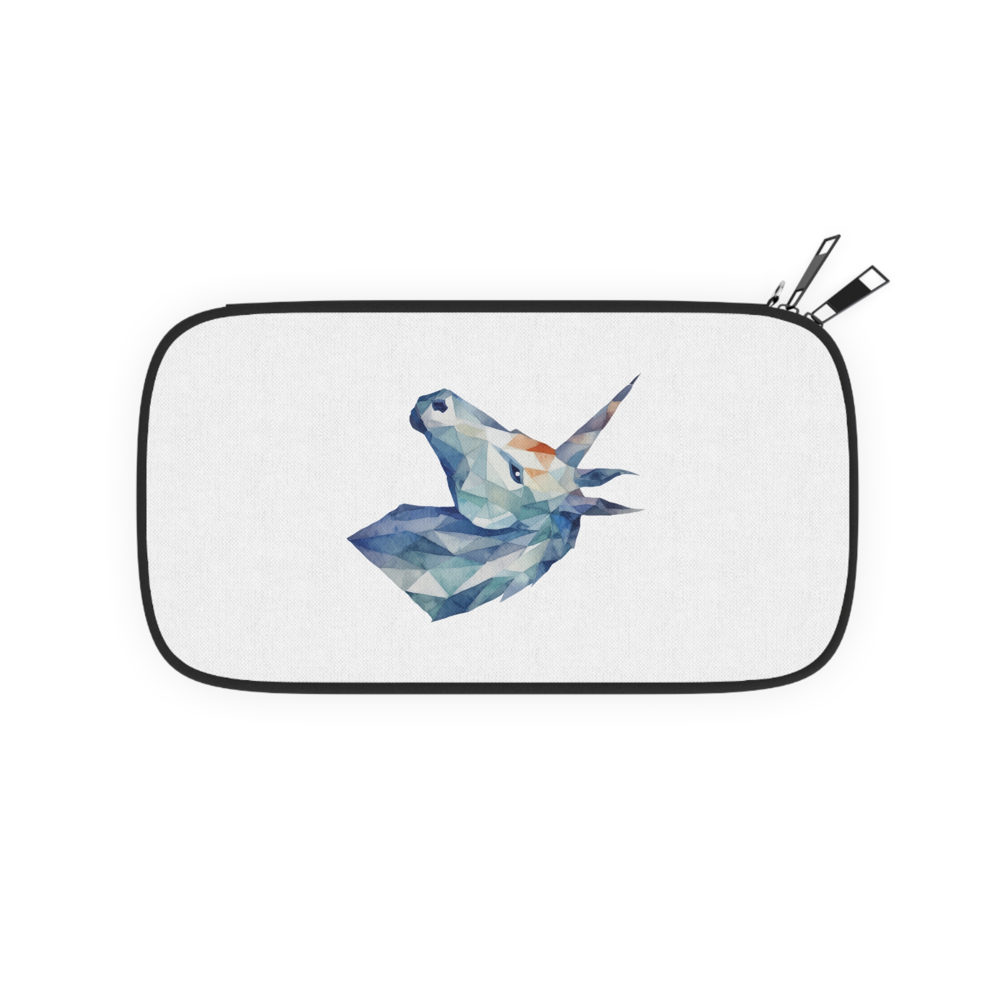 Geometric Watercolor Unicorn Illustration Passport Wallet