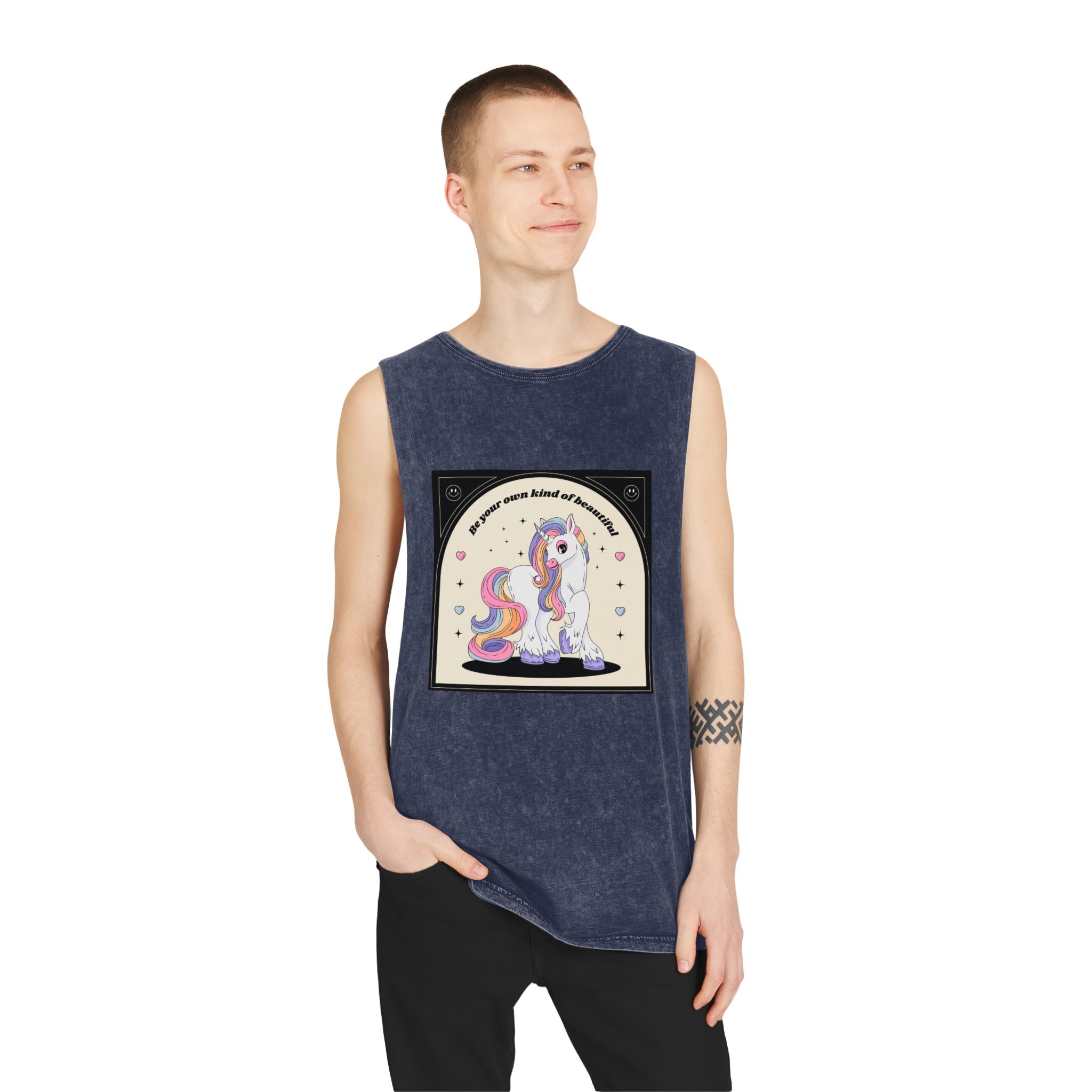 Unicorn V454 Unisex Stonewash Tank Top - Image 15