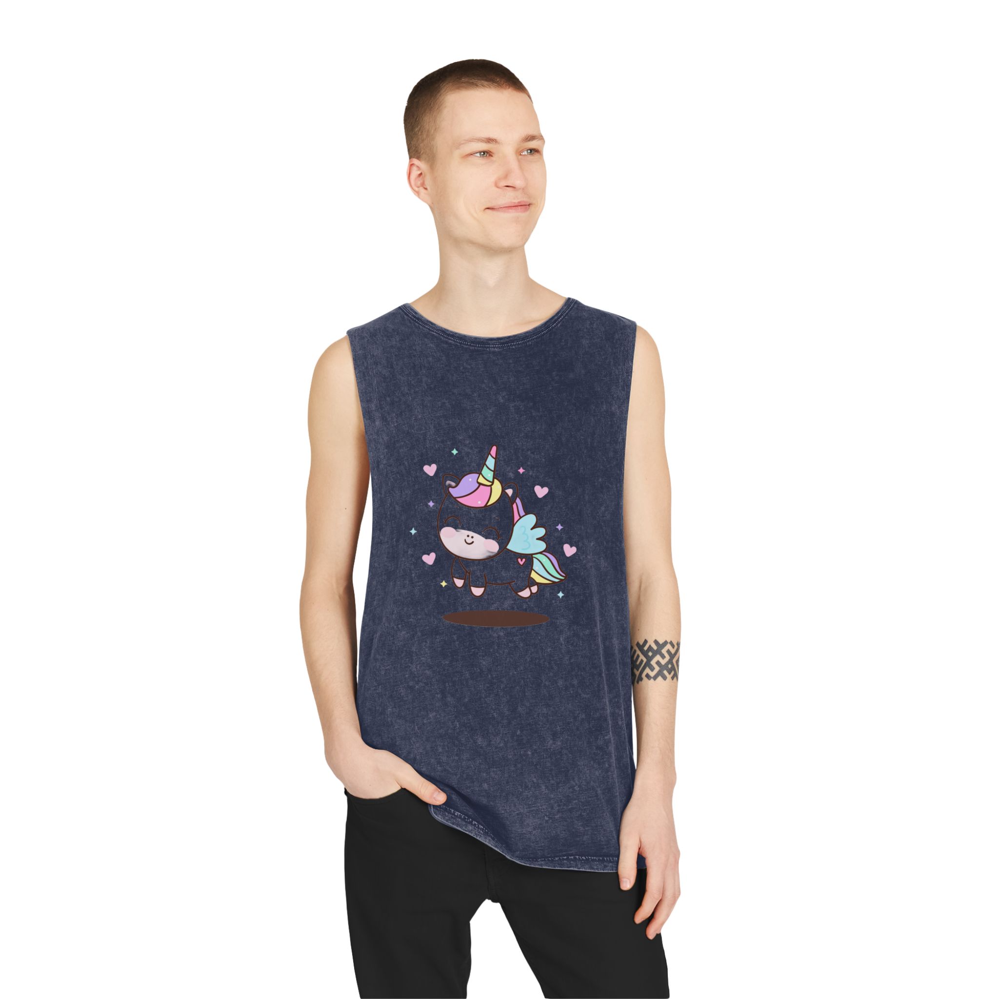 Unicorn V368 Unisex Stonewash Tank Top - Image 15