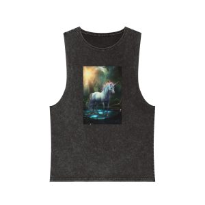 Magical Mythical Unicorn Creature 9 Unisex Stonewash Tank Top