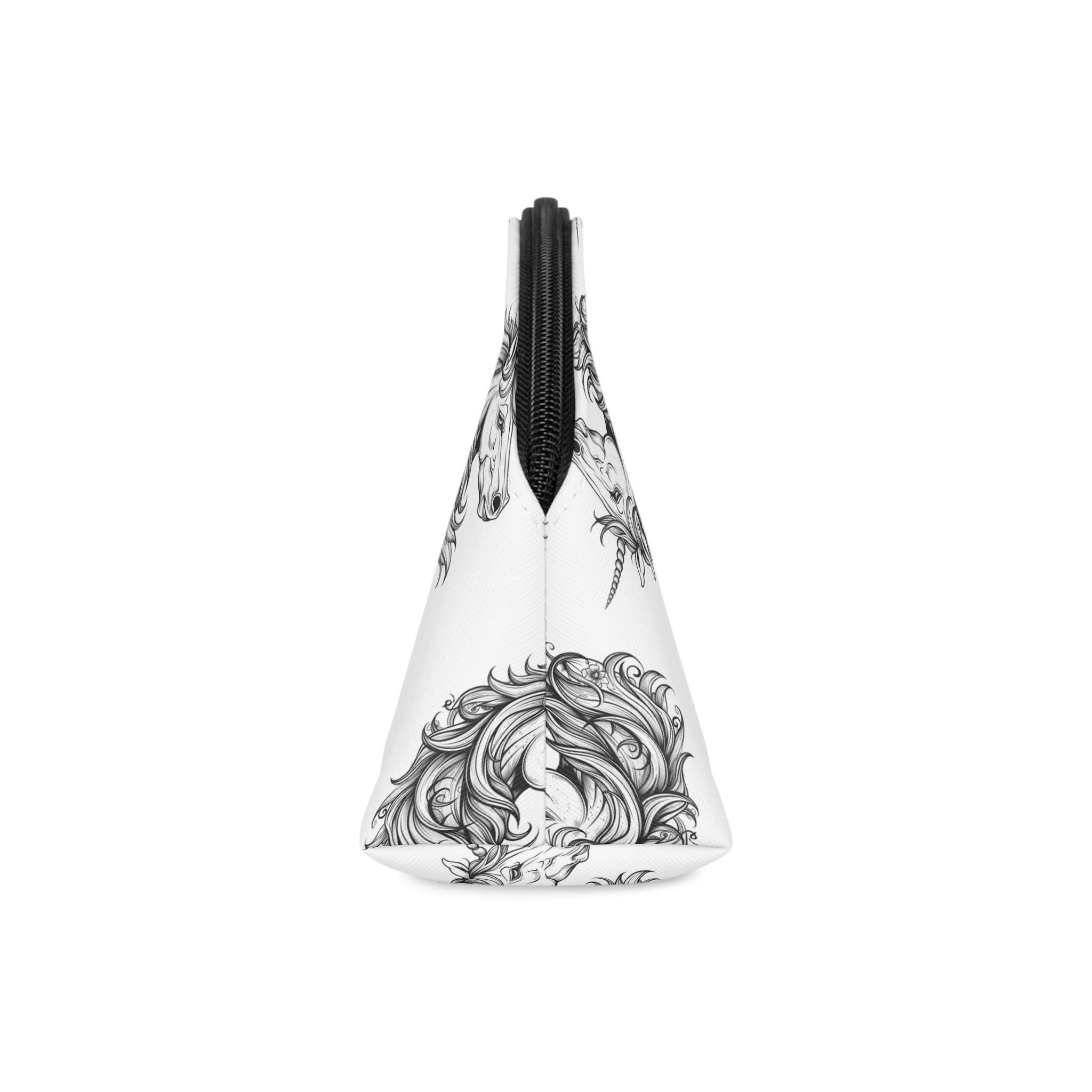 Cute Unicorn Animation Line Drawing Black White Create Greeting Cards Coloring Books Po Copy Makeup Bag - Image 4