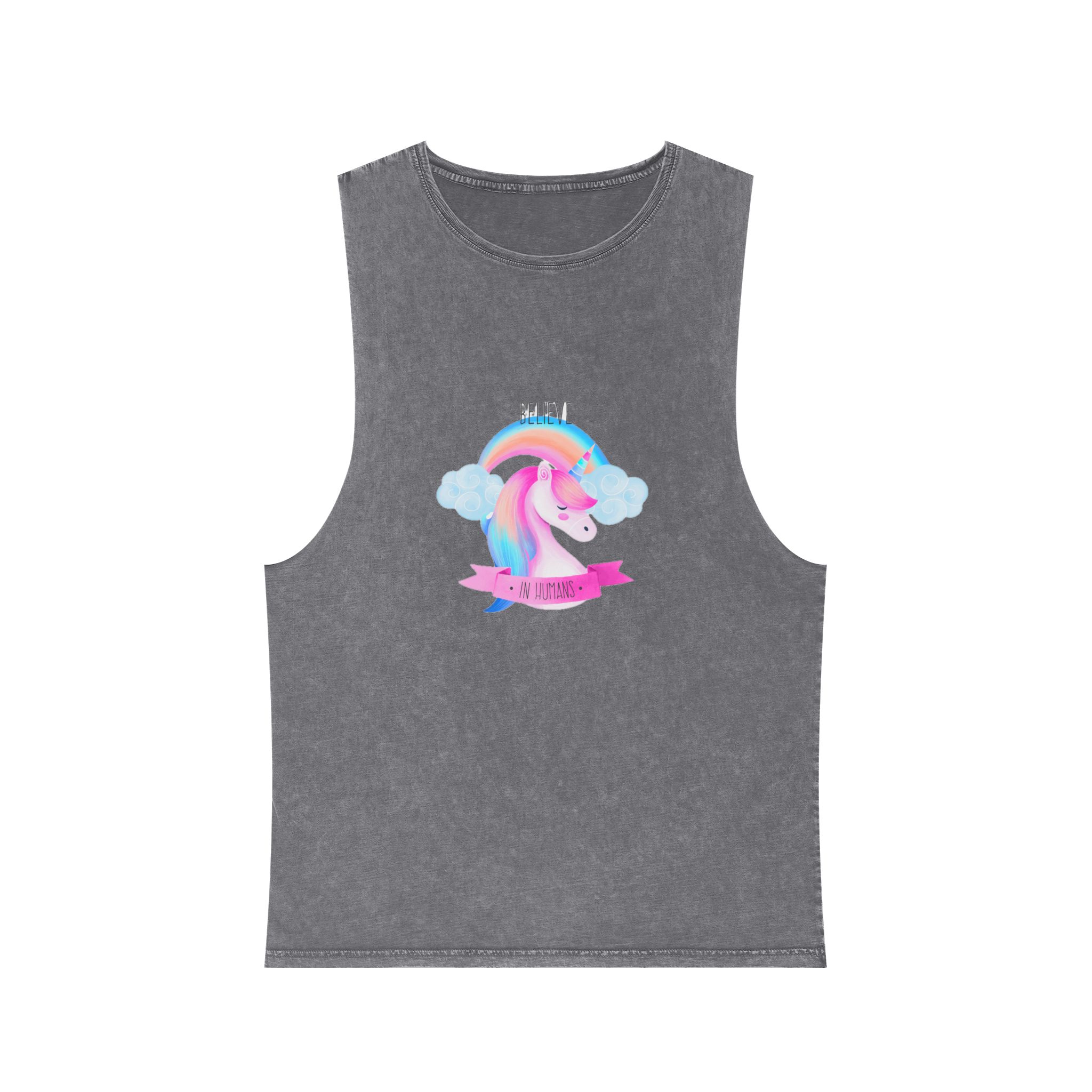 Unicorn V336 Unisex Stonewash Tank Top - Image 9