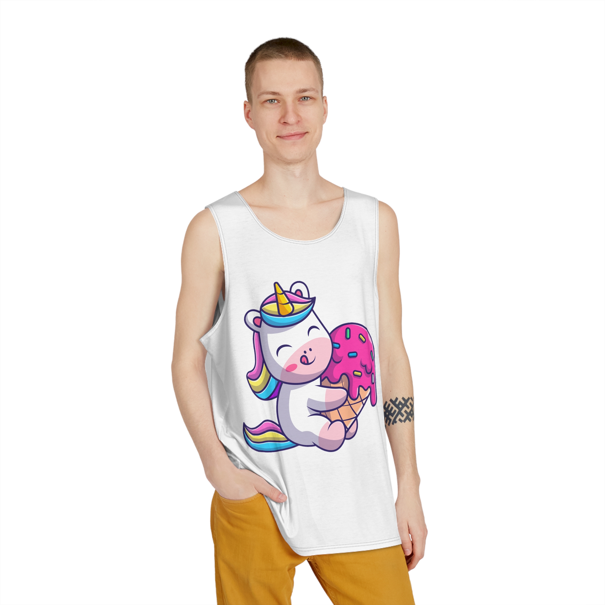 Unicorns 11 Mens Tank Aop - Image 3