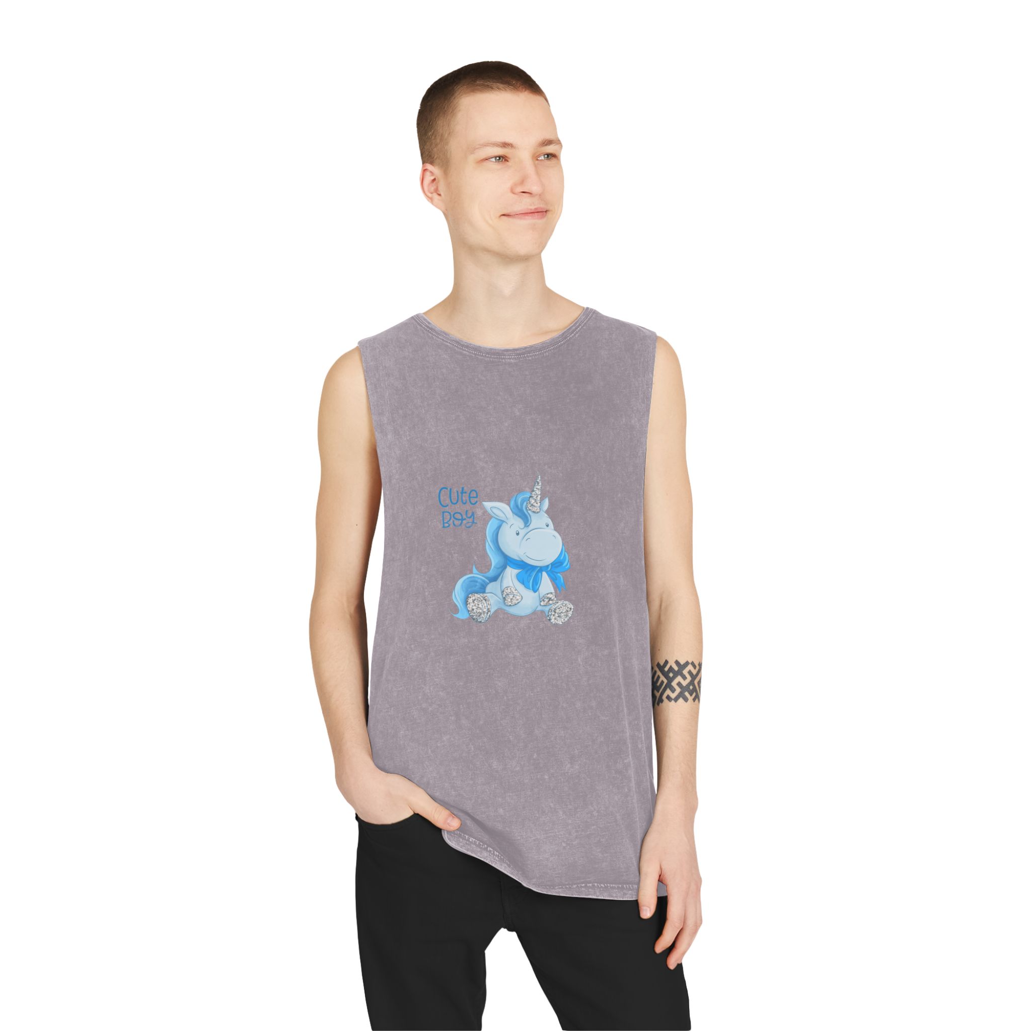 Unicorn V358 Unisex Stonewash Tank Top - Image 19