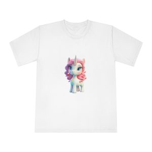 Colorful Cartoon Animated 3d Unicorn Children (14) Unisex Classic Crewneck T Shirt